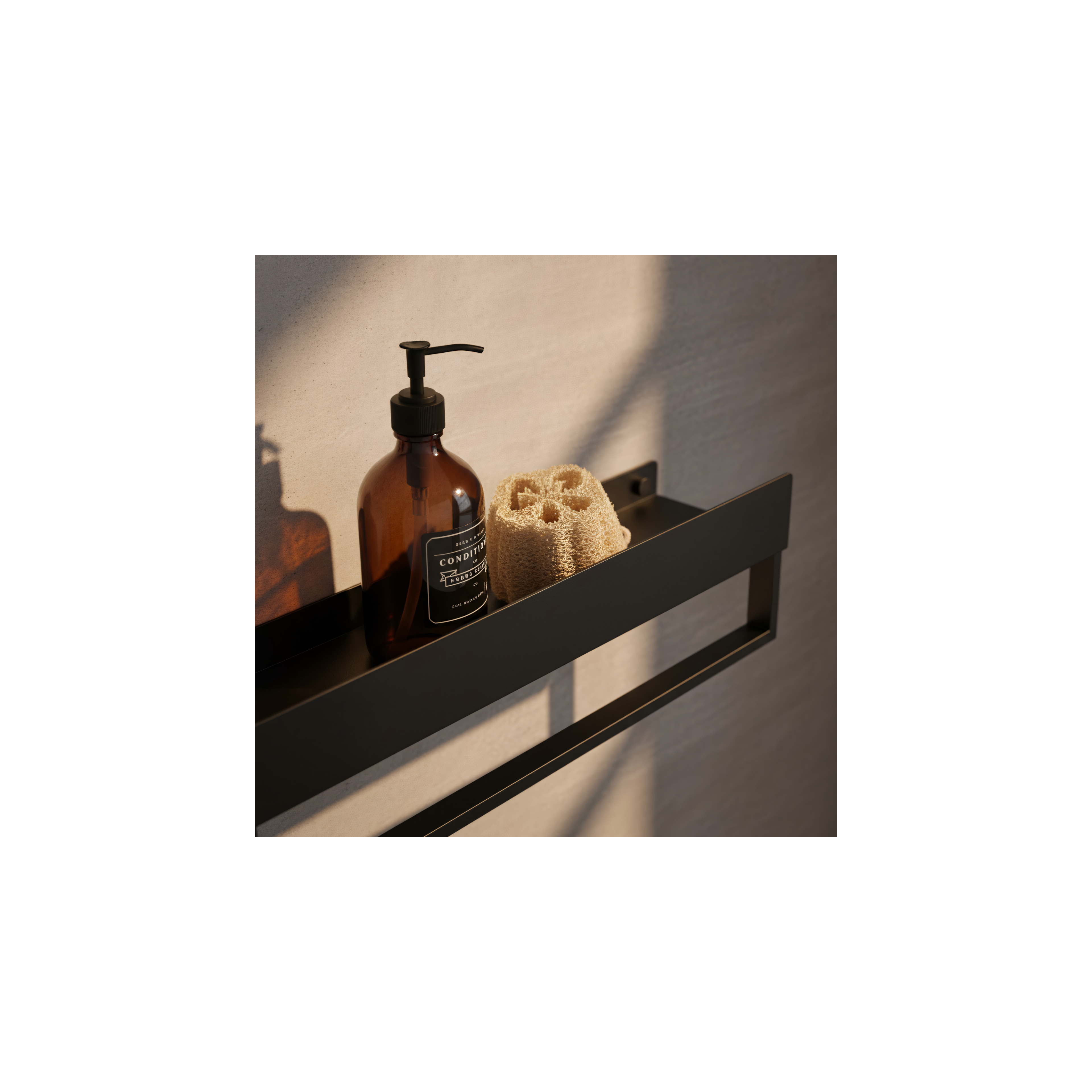 Estante de baño SF01 45cm black matt