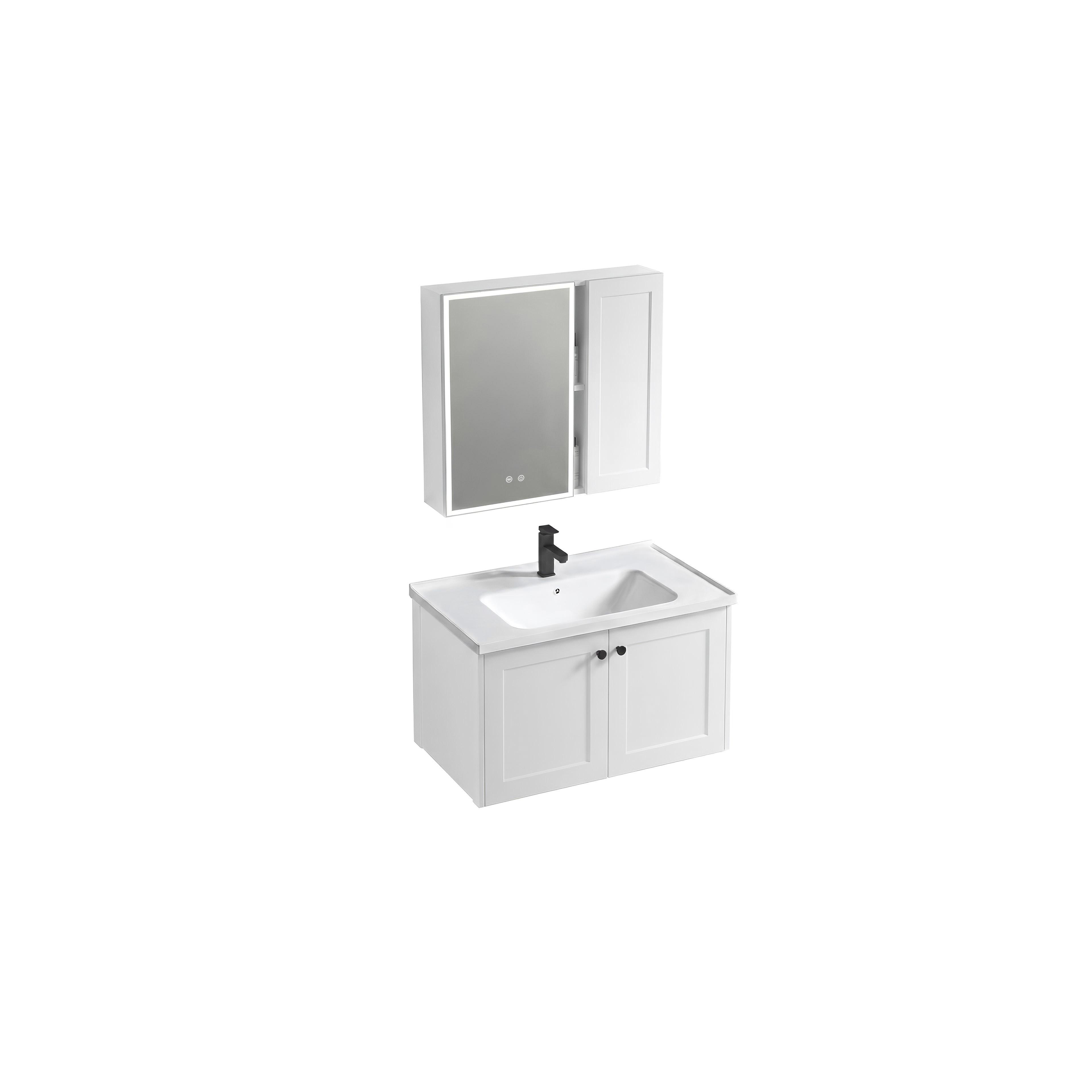 Ensemble de meubles de salle de bain avec lavabo Monti 60cm White