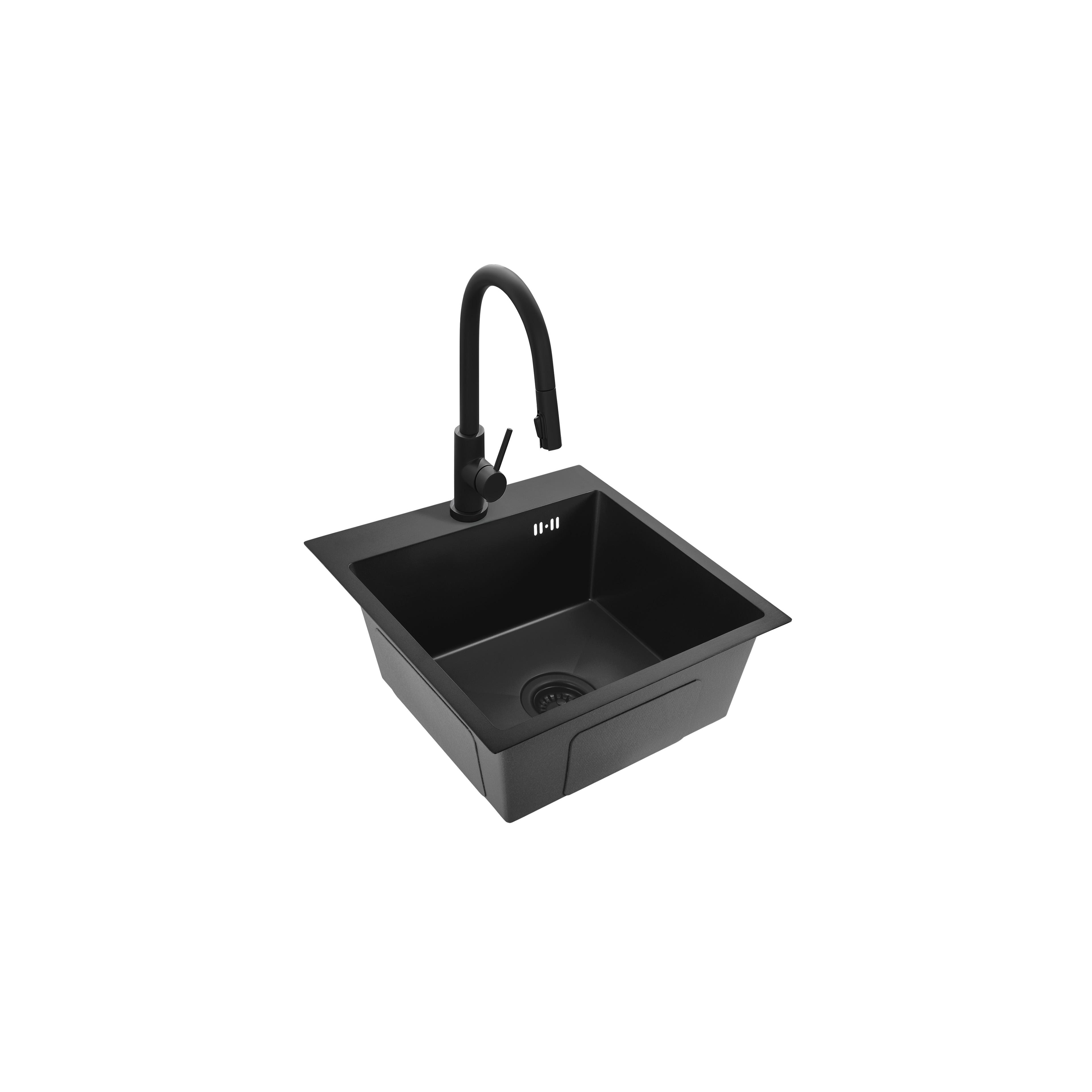 Chiuvetă inox Leo 40 Black