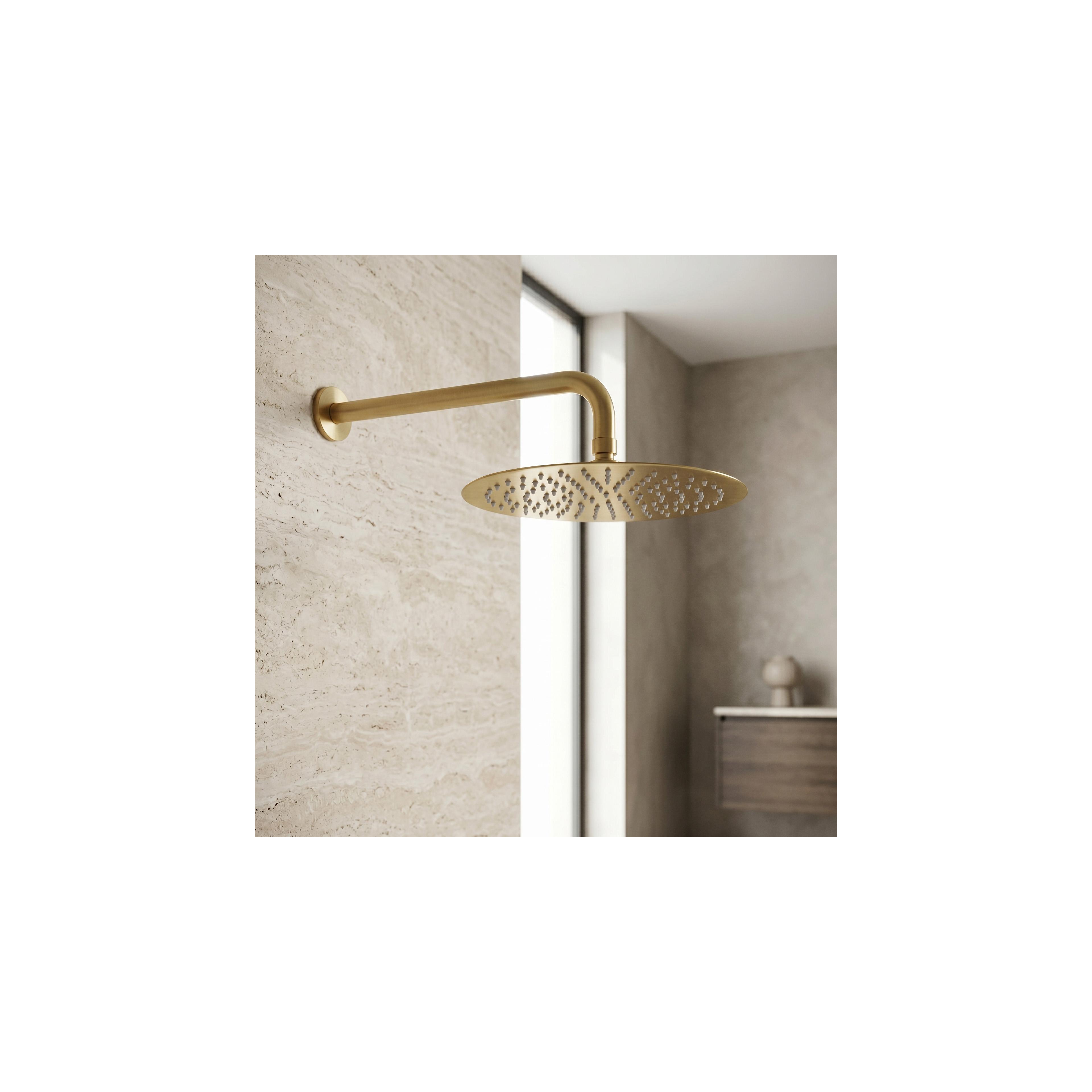 Runde Regendusche REA JS-P014BG 30cm Brush Gold