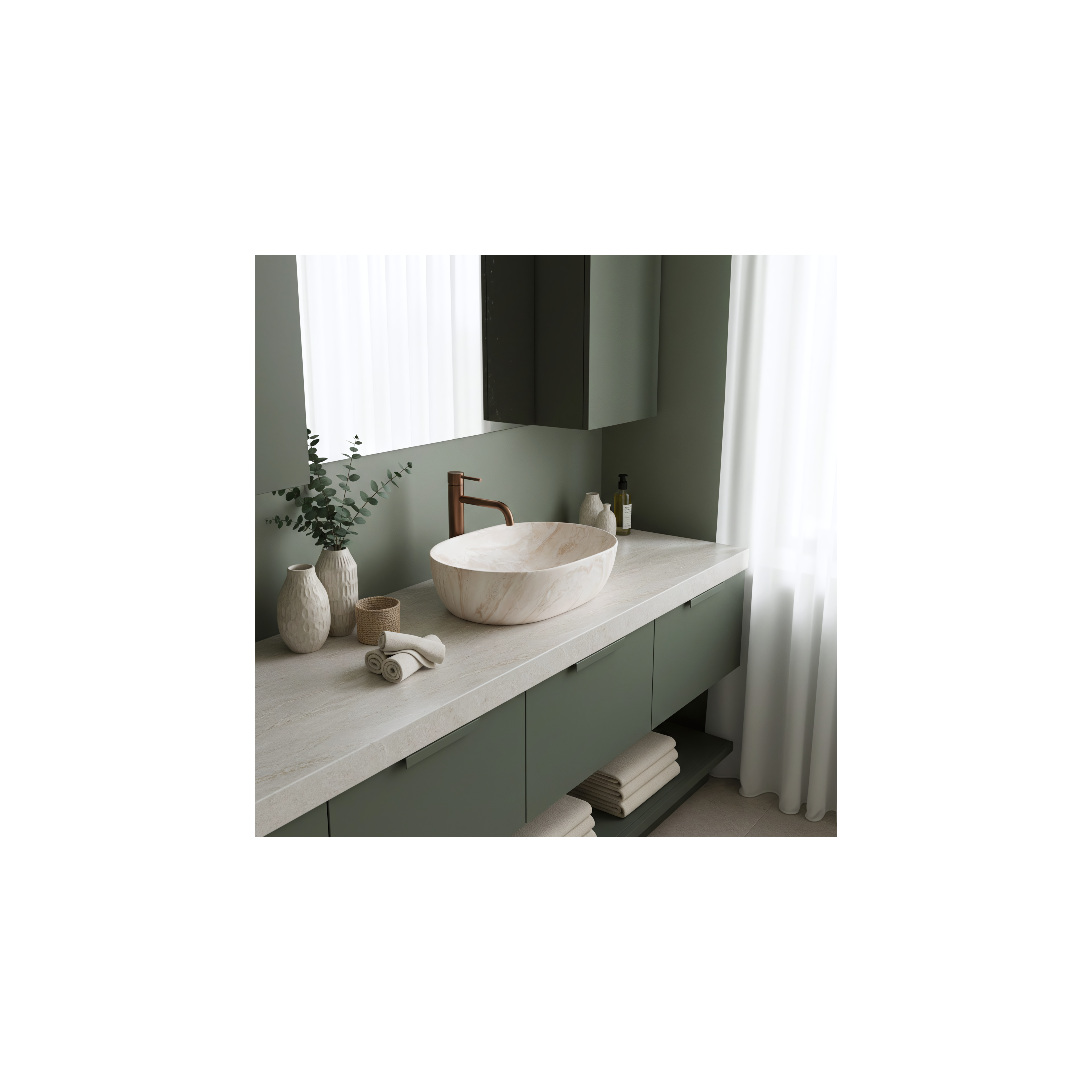 Countertop Basin Rea Amelia Kallisto 48