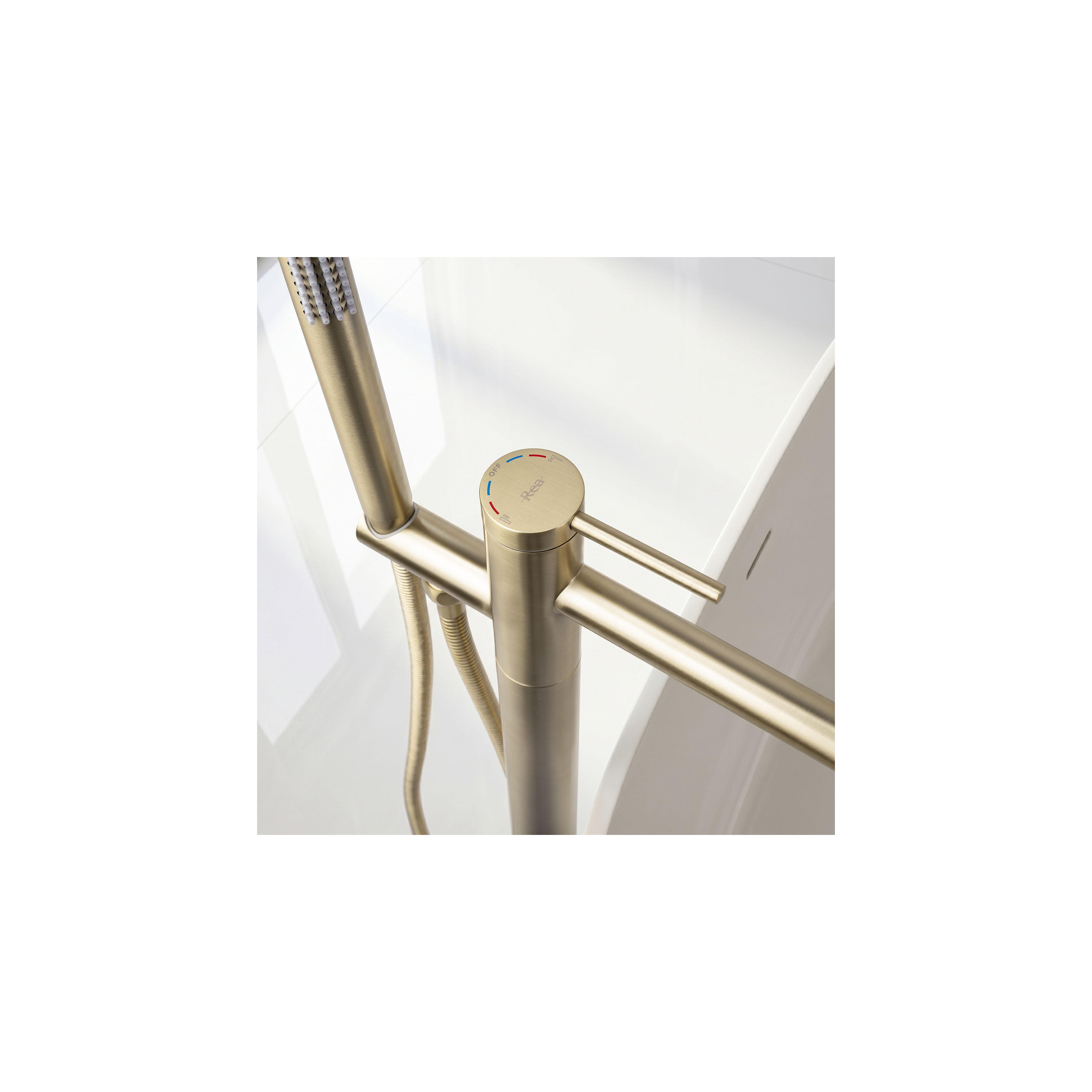 Free-standing faucet Rea Clif Brush Gold