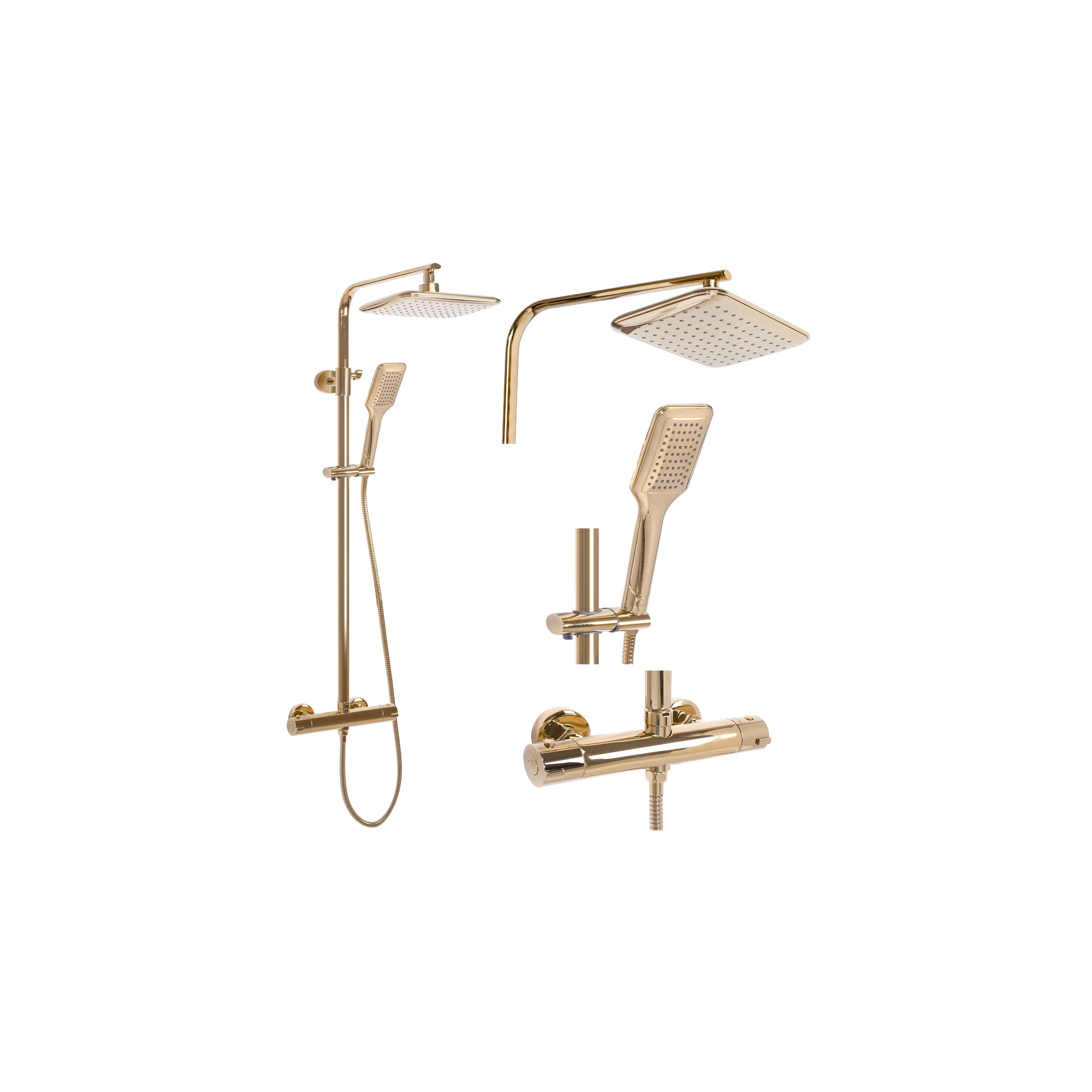 Shower set REA Tom gold