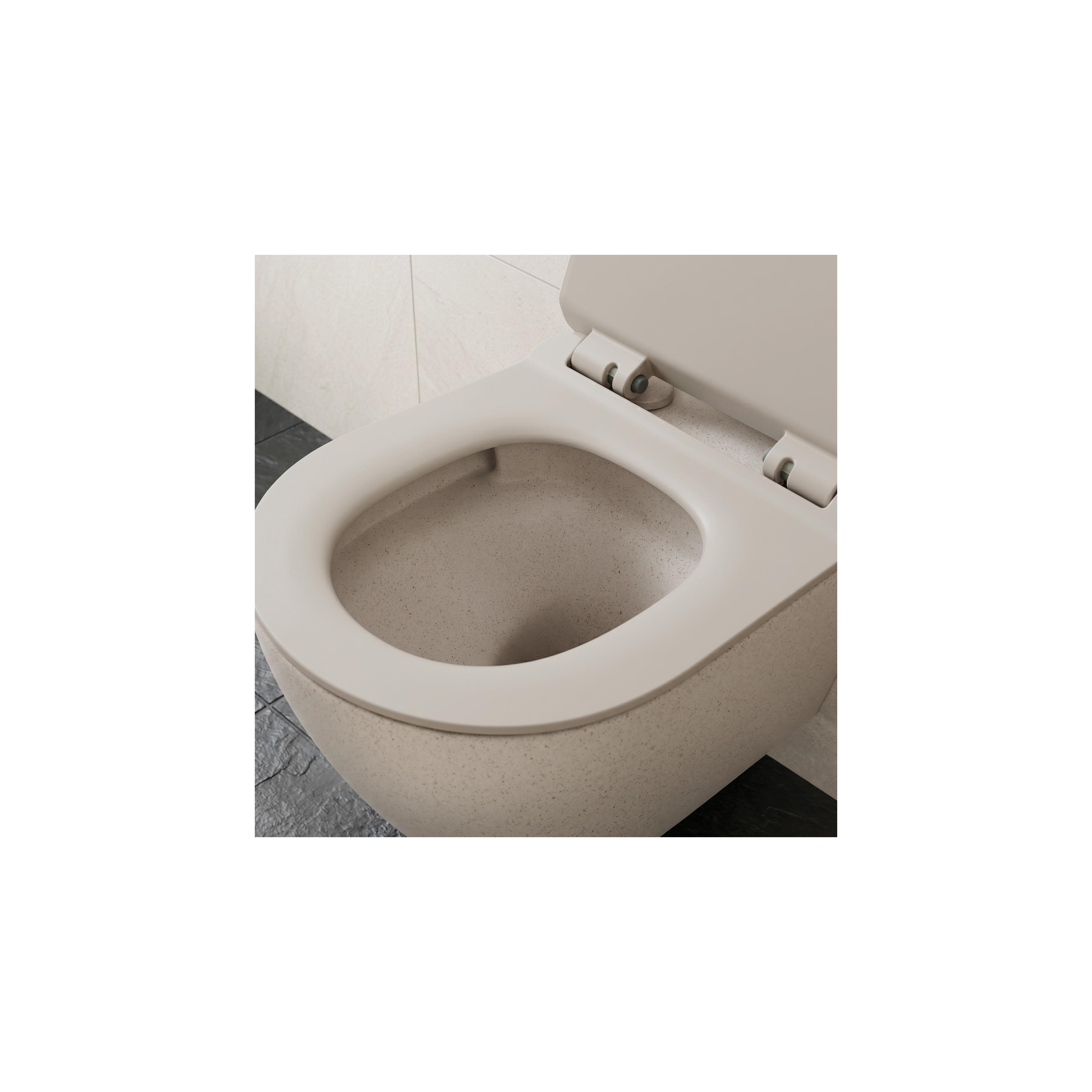 toilet bowl REA Carlo Mini Rimless Ecru