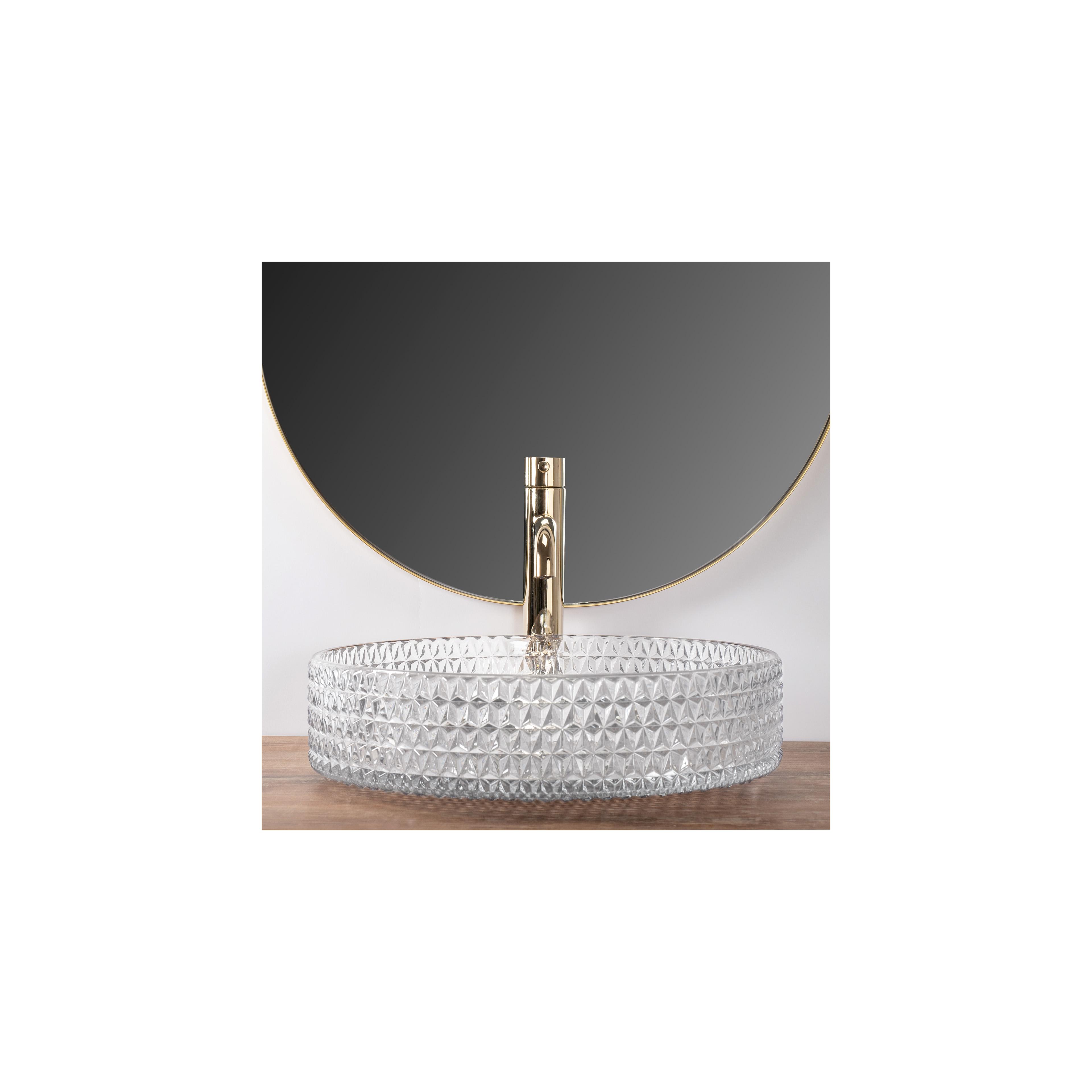Countertop washbasin Rea Cristal Transparent 39