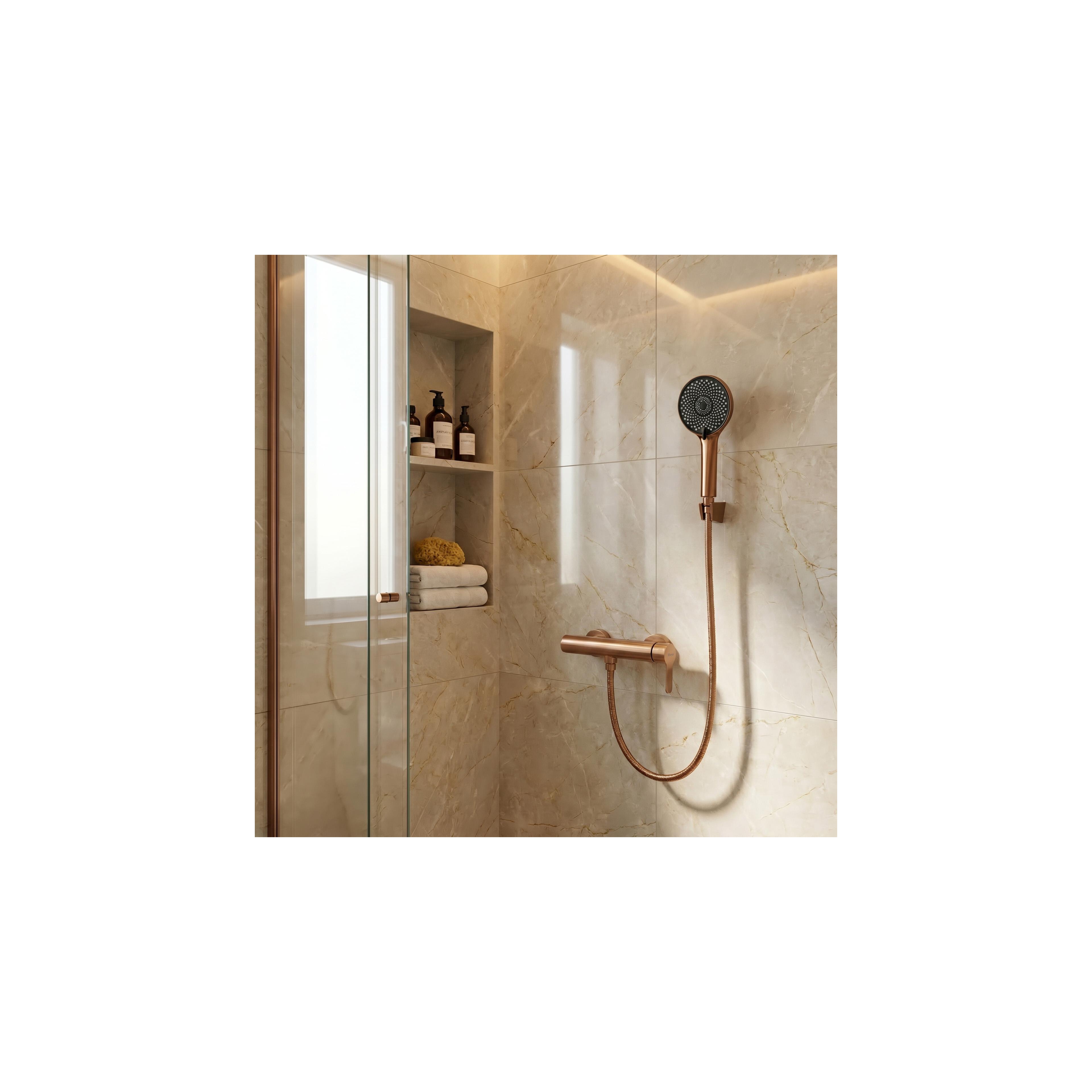 Baterie de duș REA Arcos Brush Copper