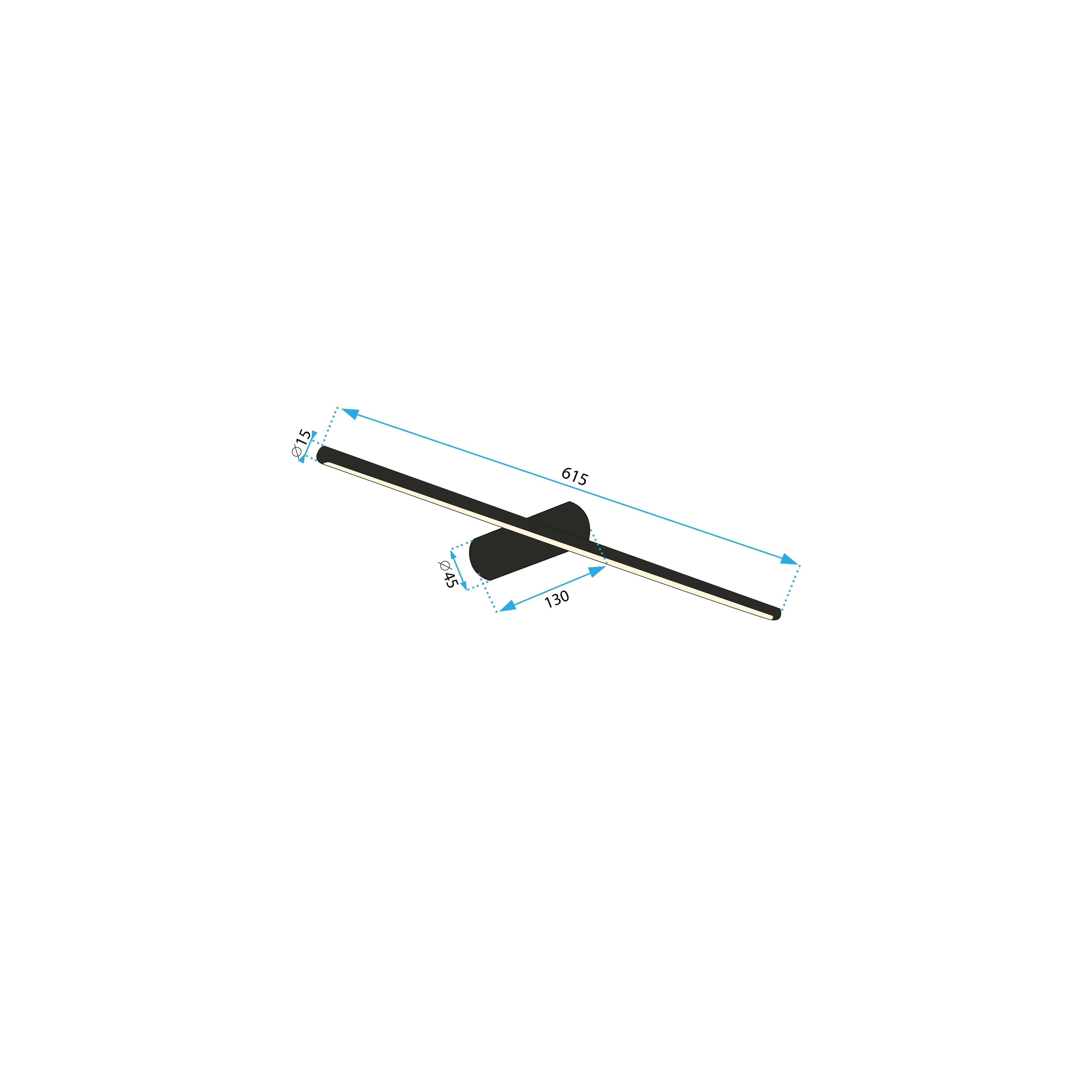 Аплик LED 60CM APP1348 OLD GOLD