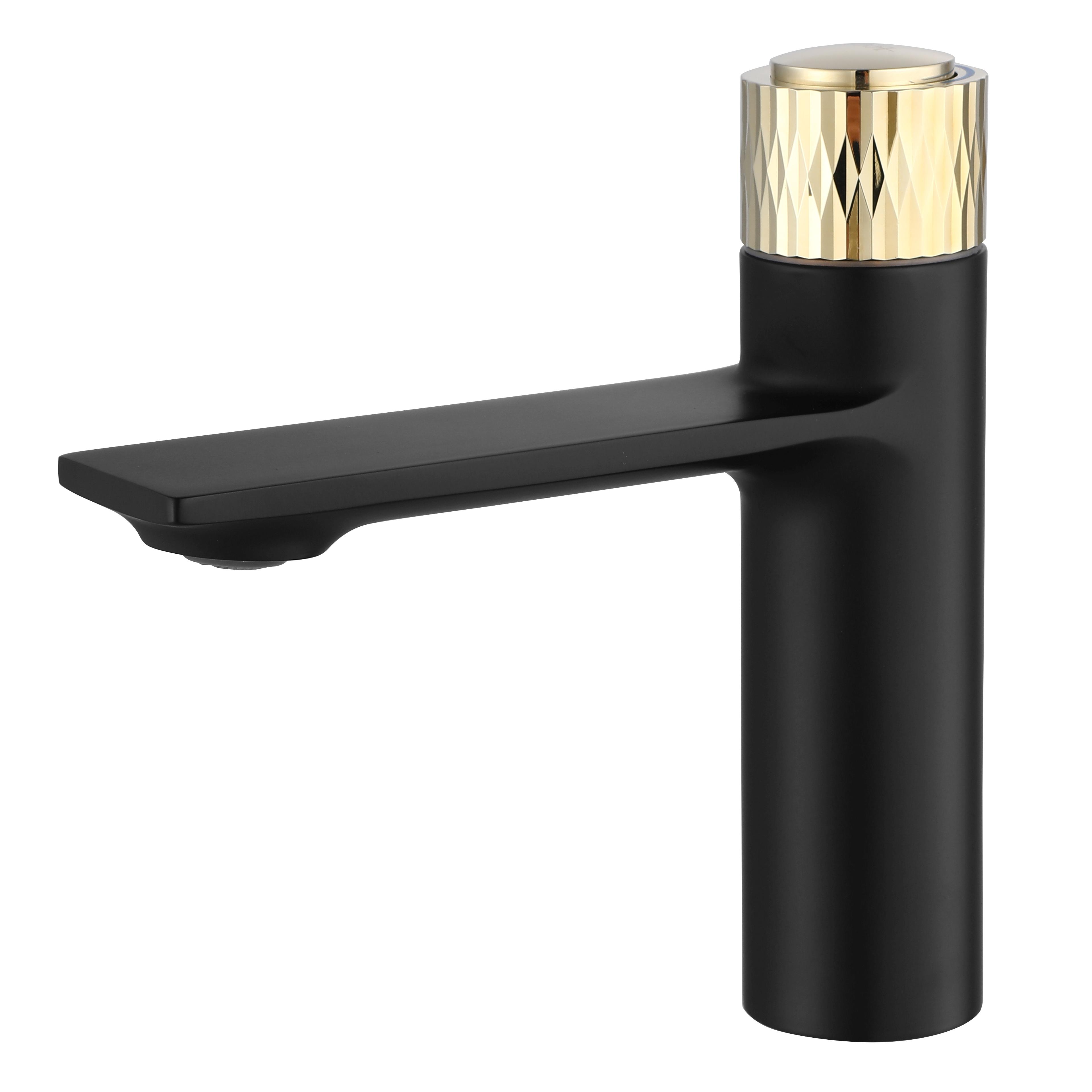 Bathroom faucet REA Storm Black Gold Low