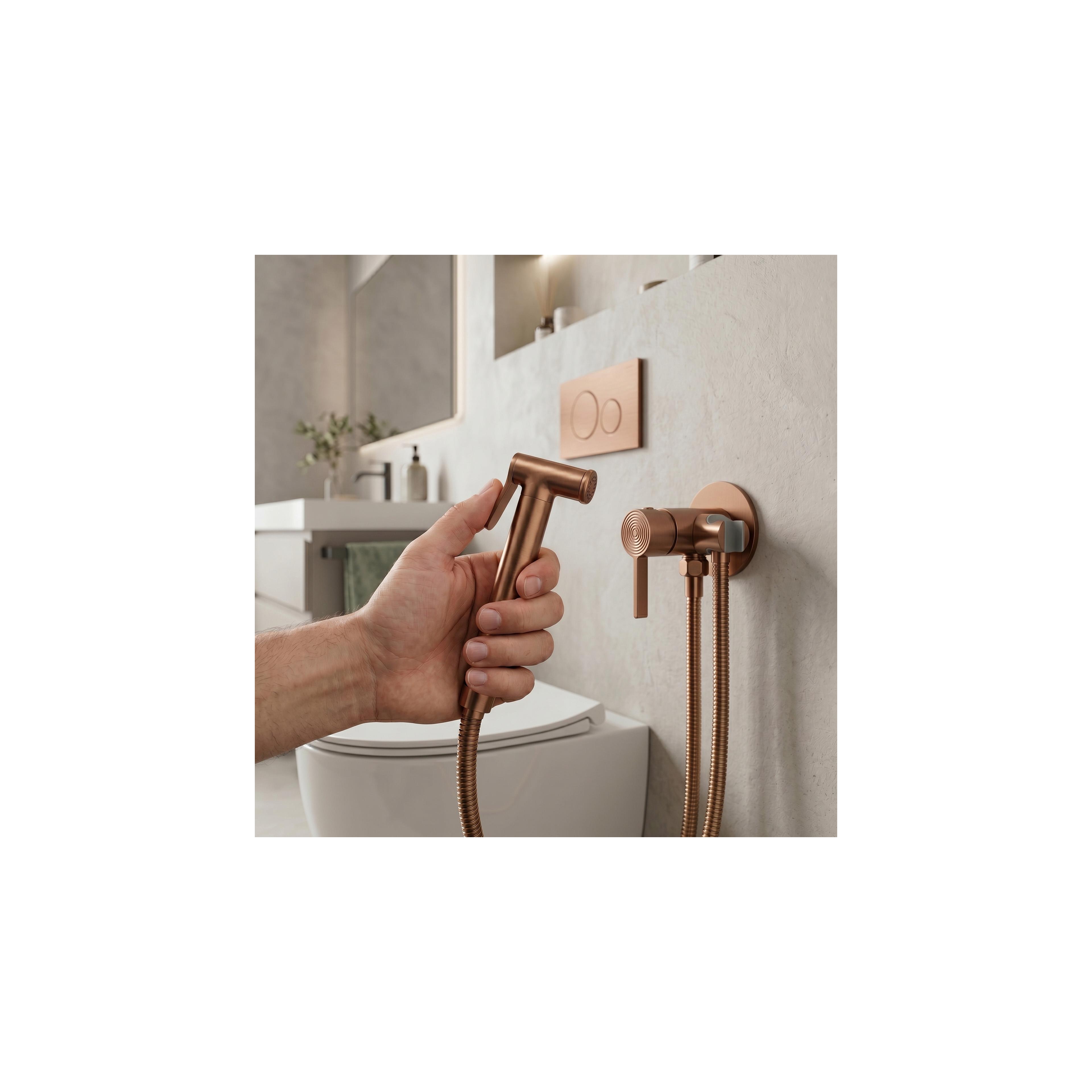 Miješalica za bide Foss Clif Brush Copper