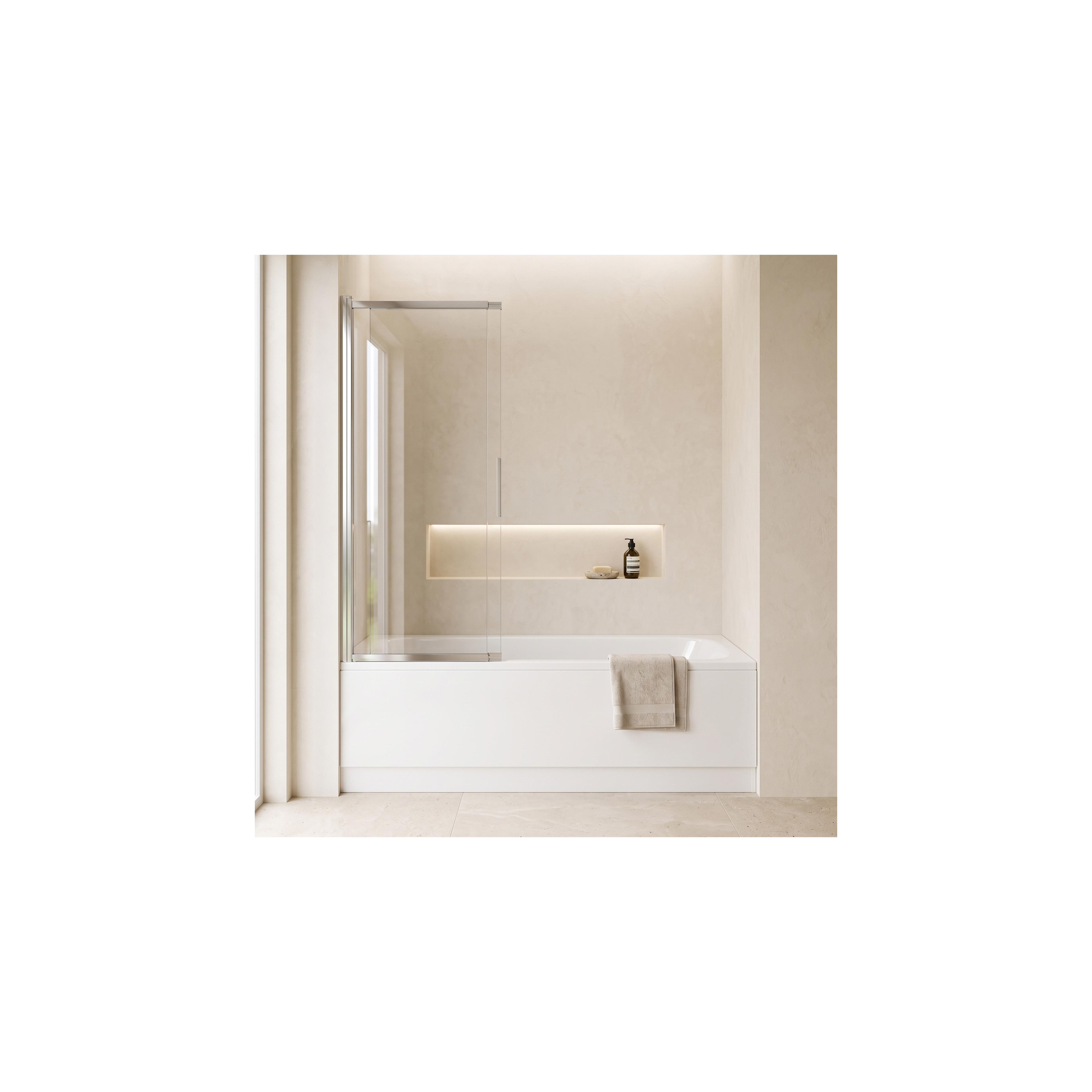Badekarsskærm skydedør Rea Dario Chrome  120