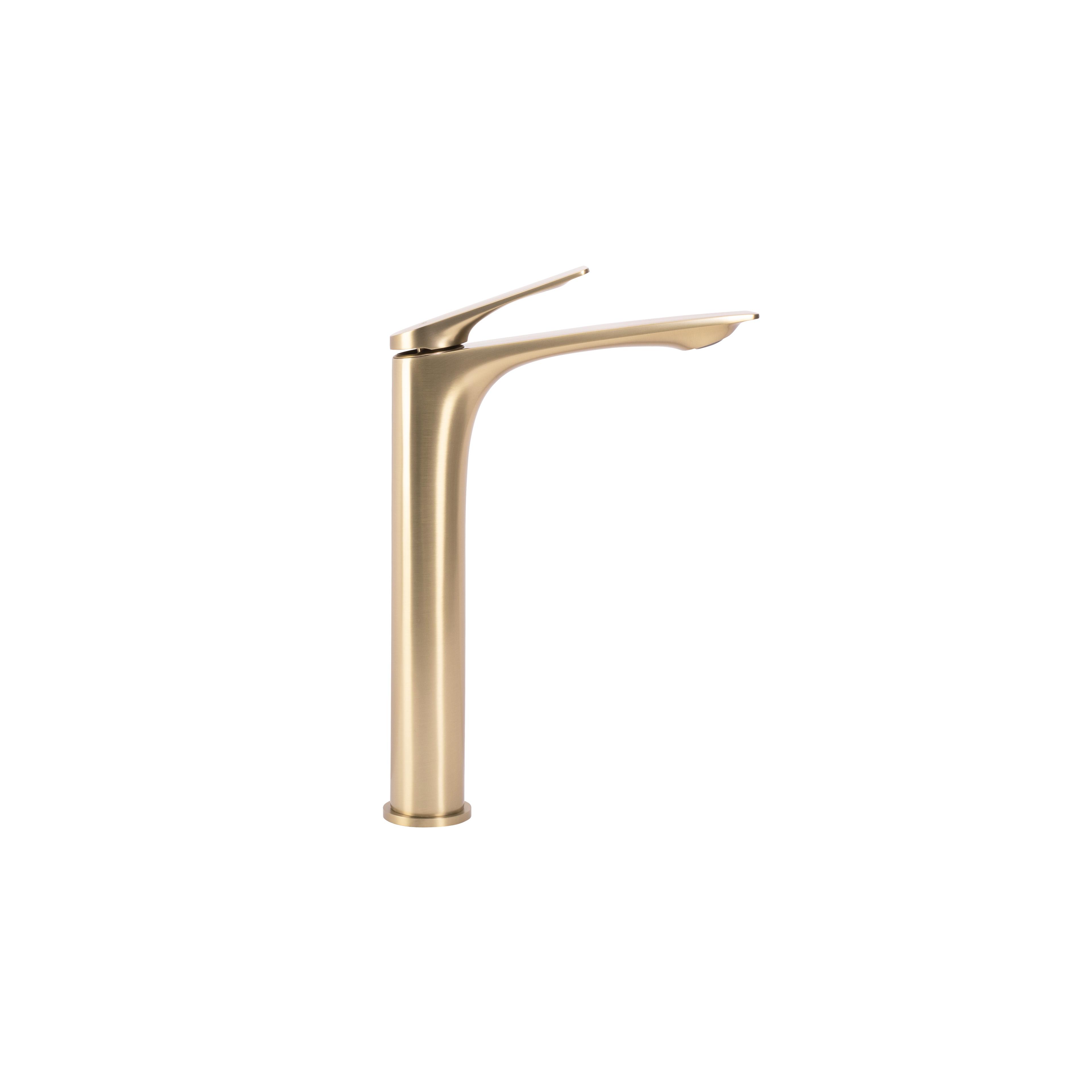 Robinet de salle de bain Rea AVALON brush gold High