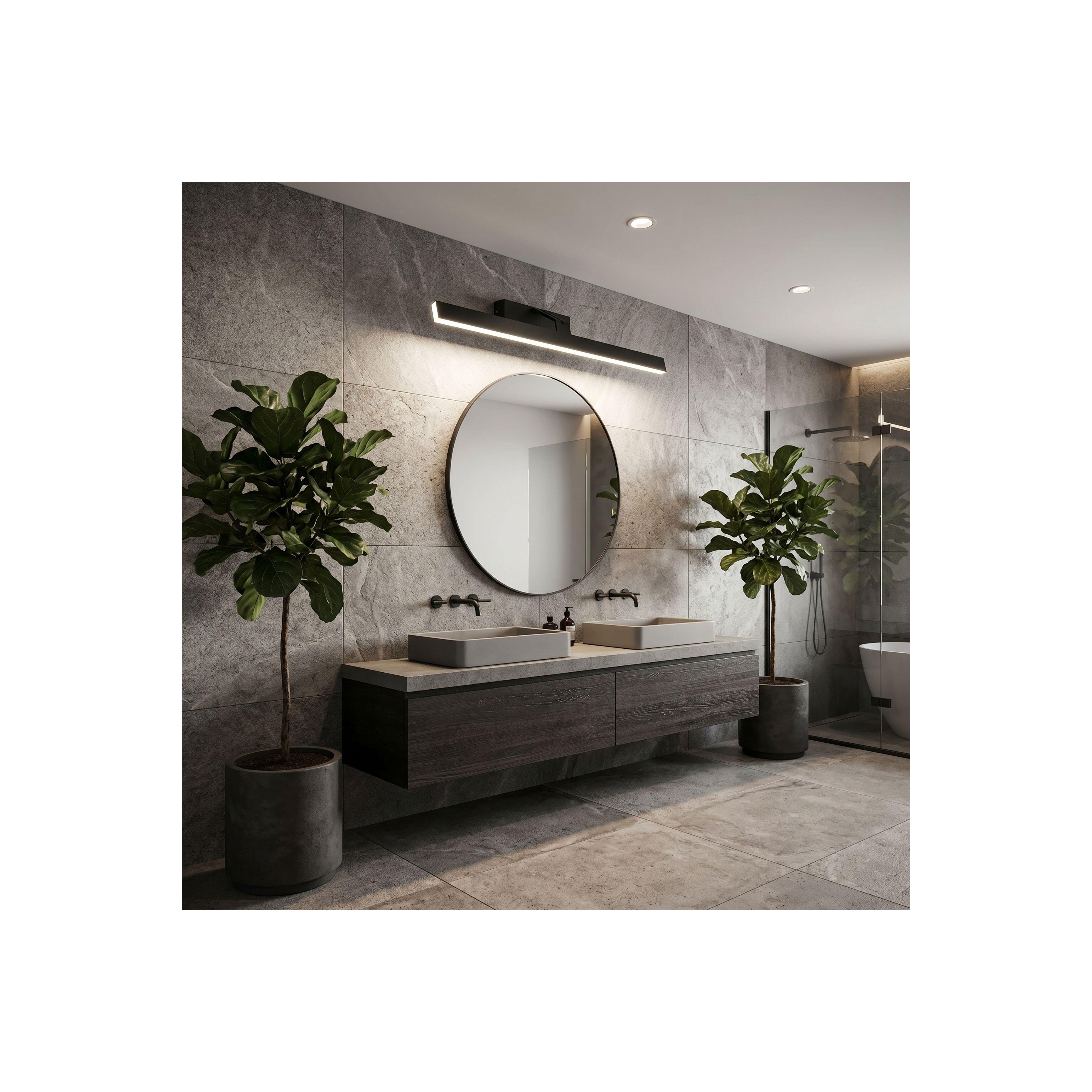 Vannitoa seina LED-valgusti SWE011-1W 58cm BLACK