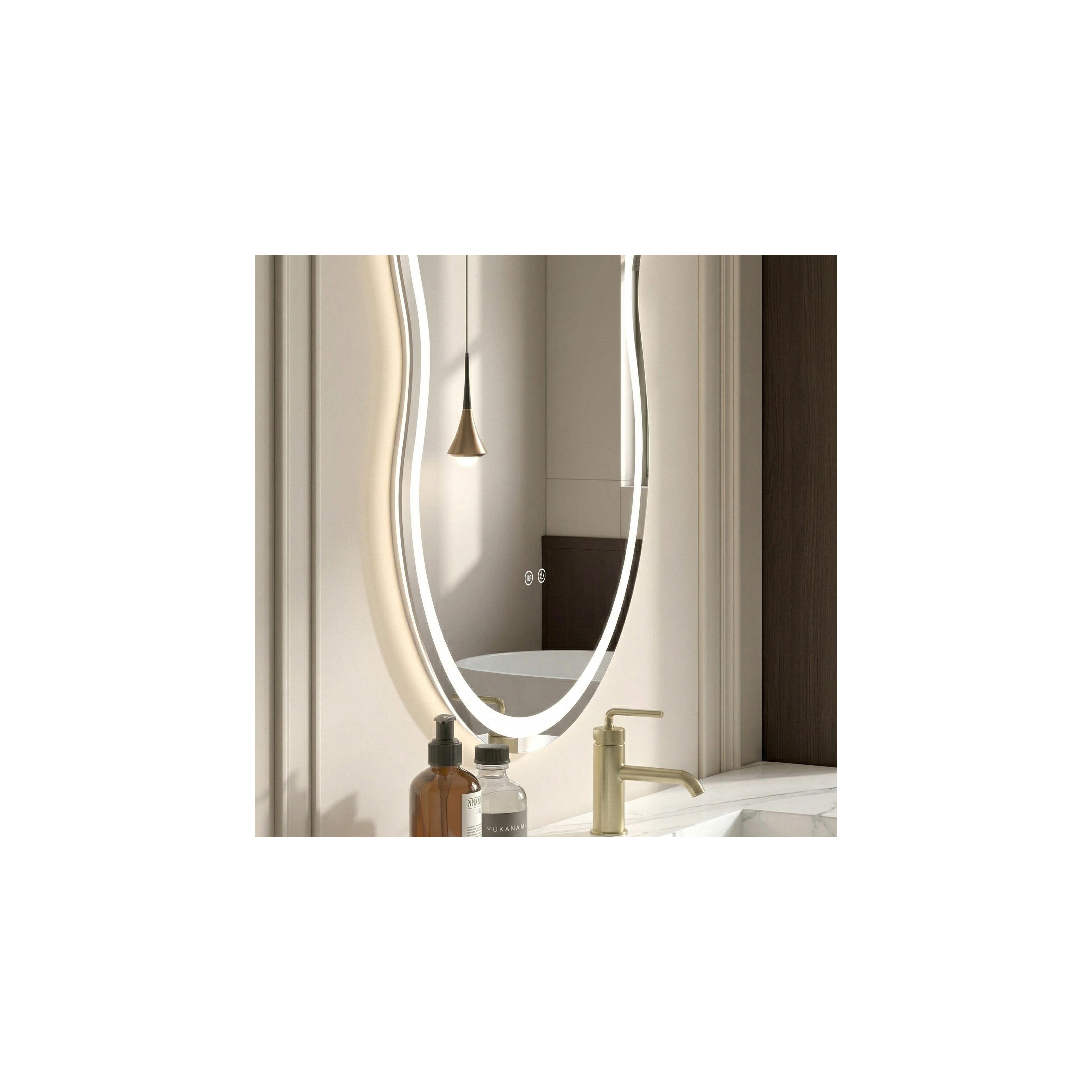Mirror LED UNO 80x55 cm