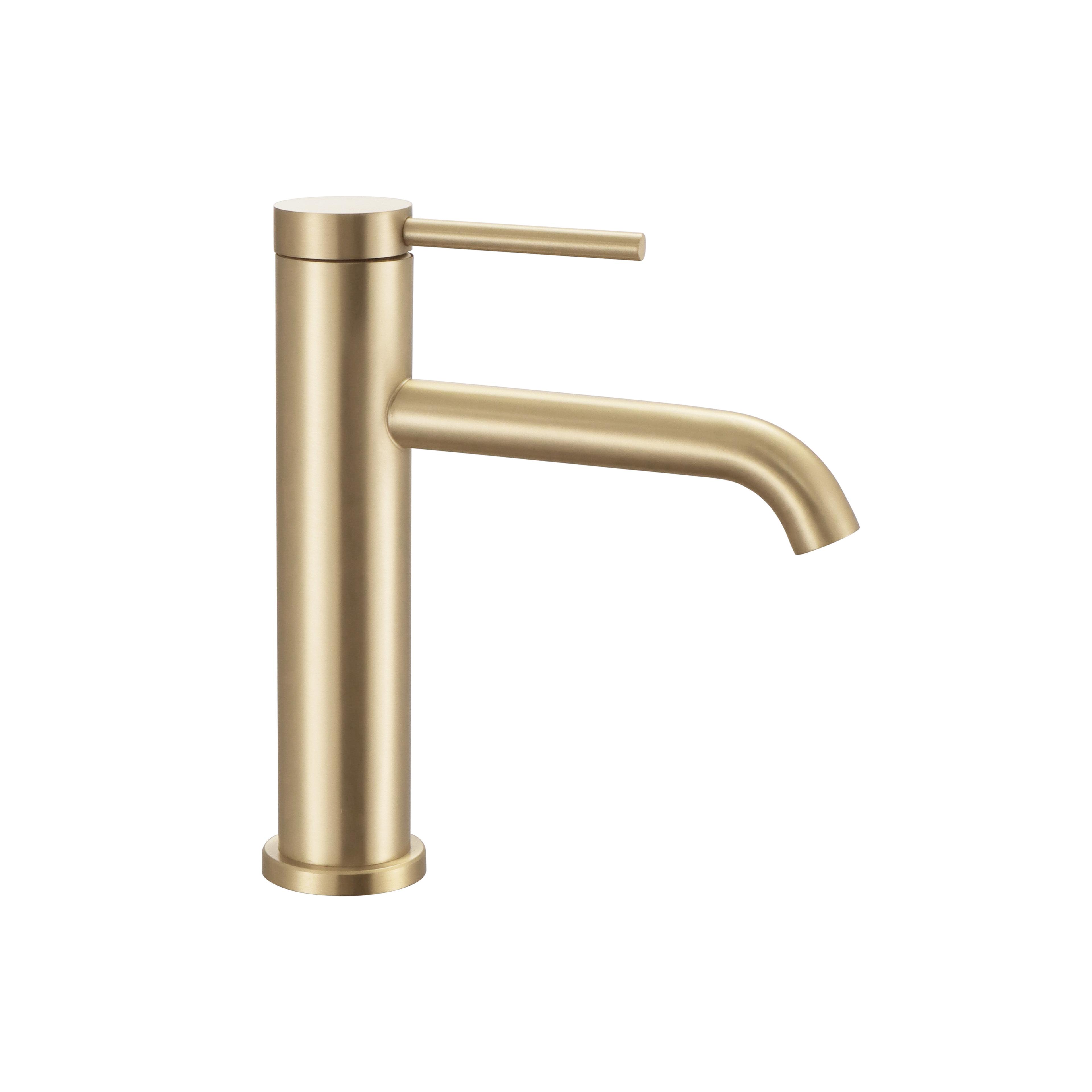 Βρύση λεκάνης REA CLIF GOLD BRUSHED LOW