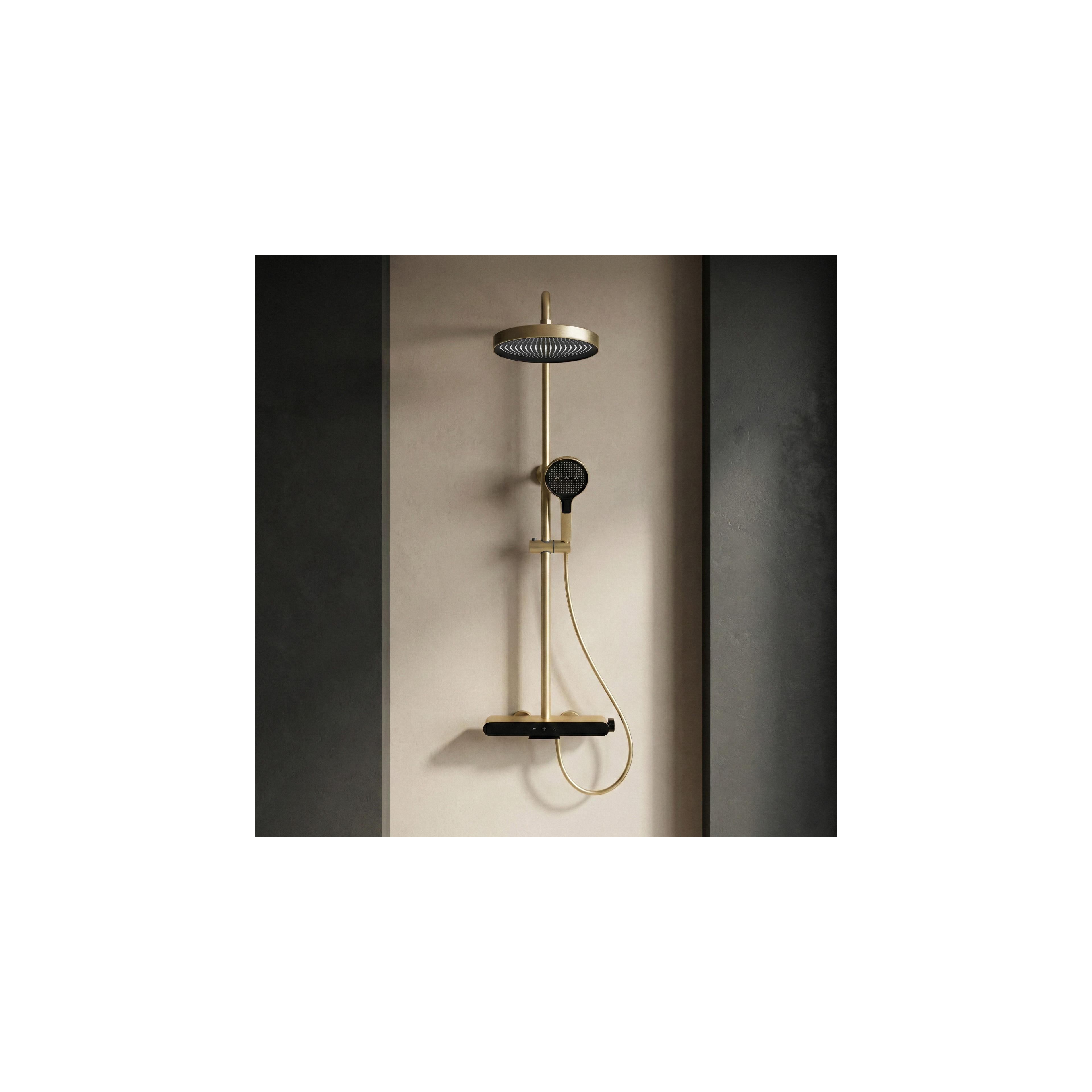 Ρυθμιζόμενη Στήλη Ντουζ REA Farel Brush Gold 87 - 128 εκ.
