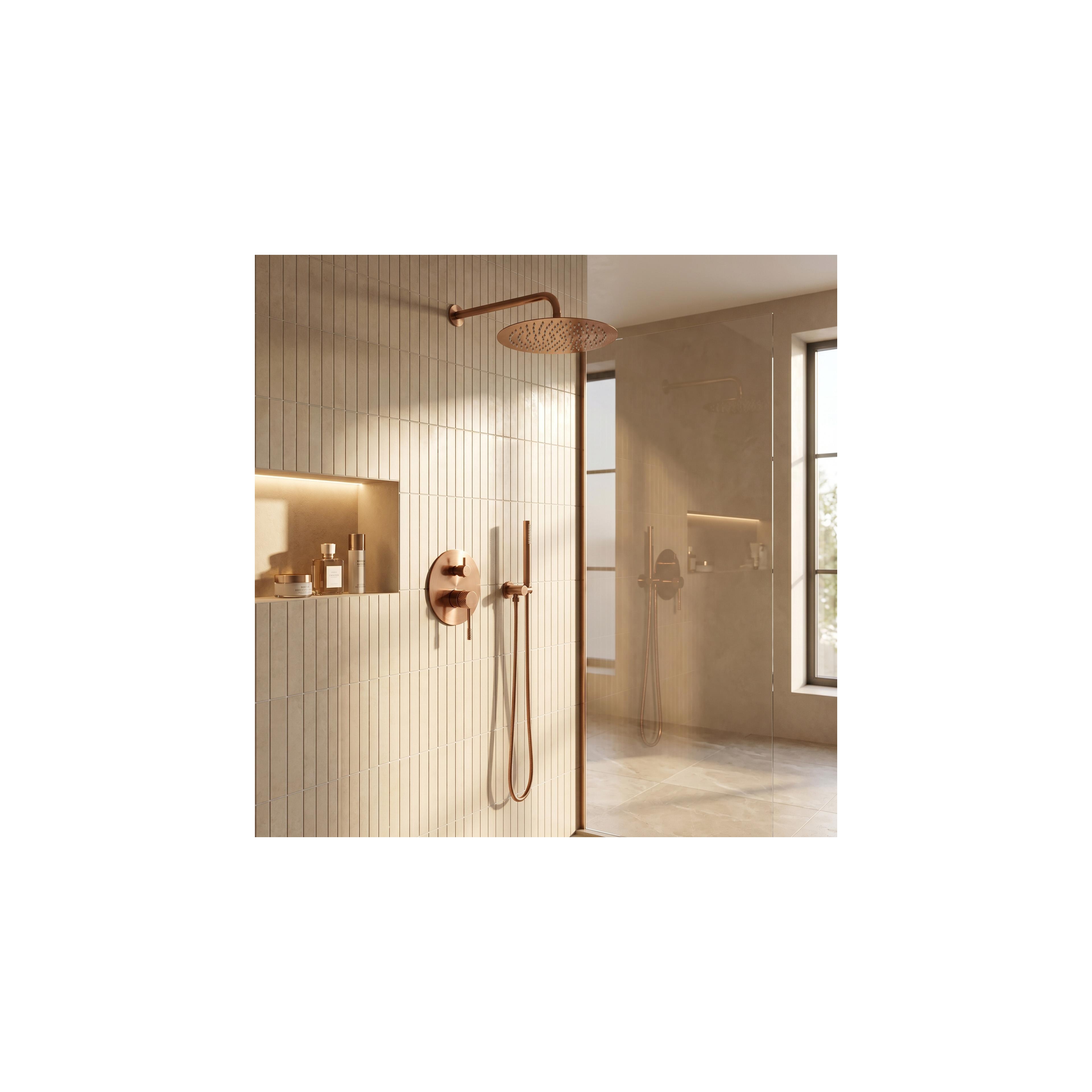 Shower system Rea Venti Brush Copper + BOX
