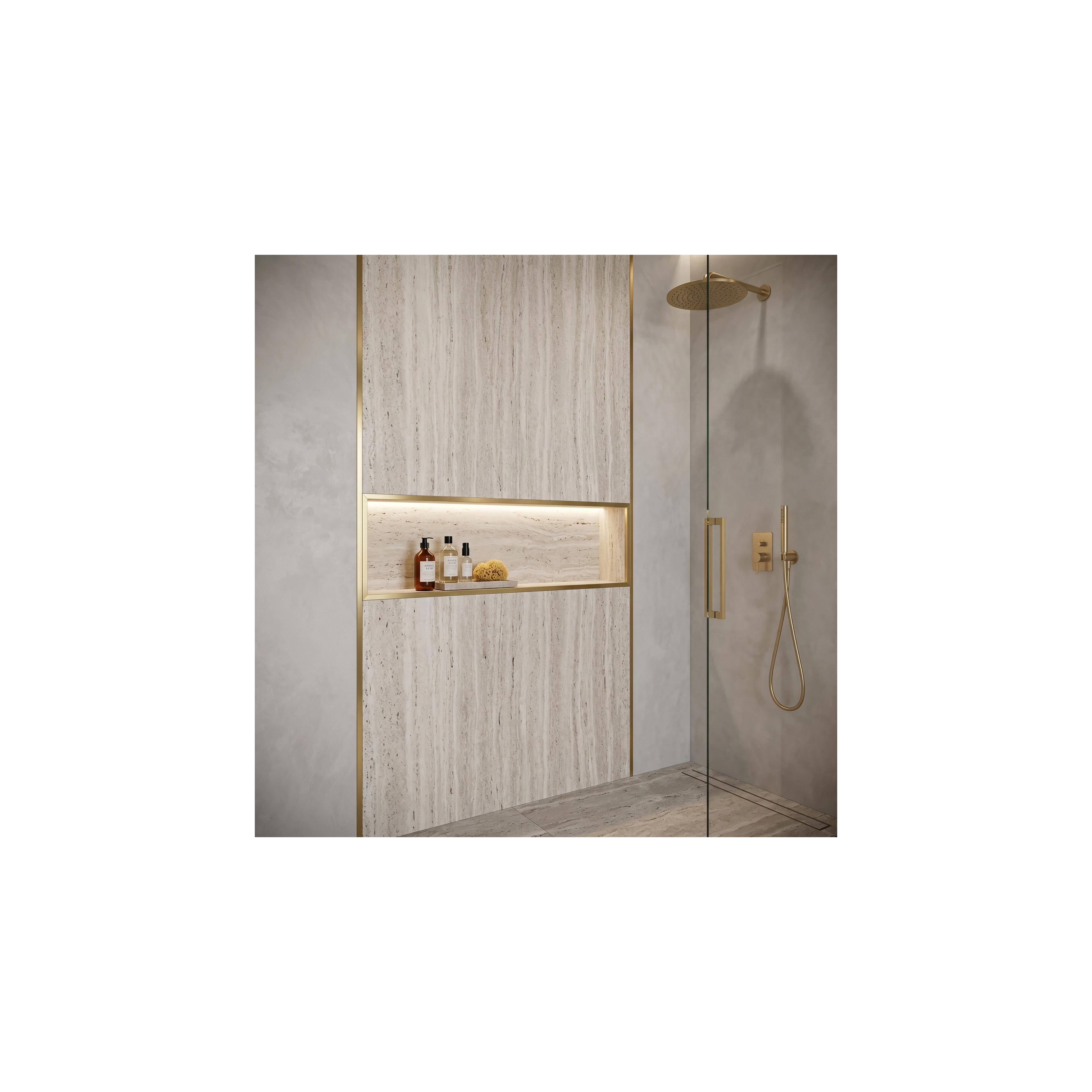 Bandă decorativă autoadezivă Rea P14454CA 3,8cm Brush Gold