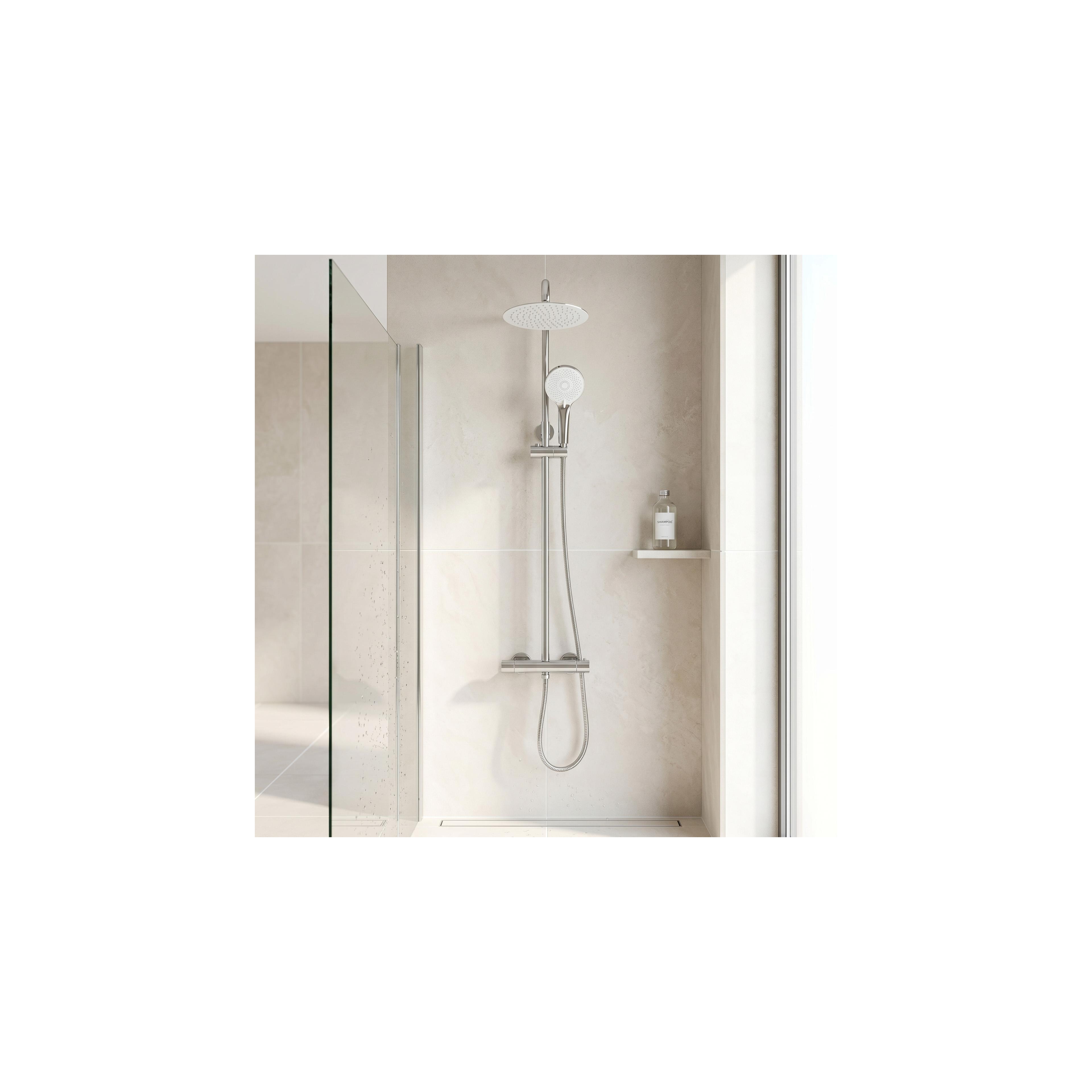 Shower set without spout with thermostat Rea Lungo Chrome