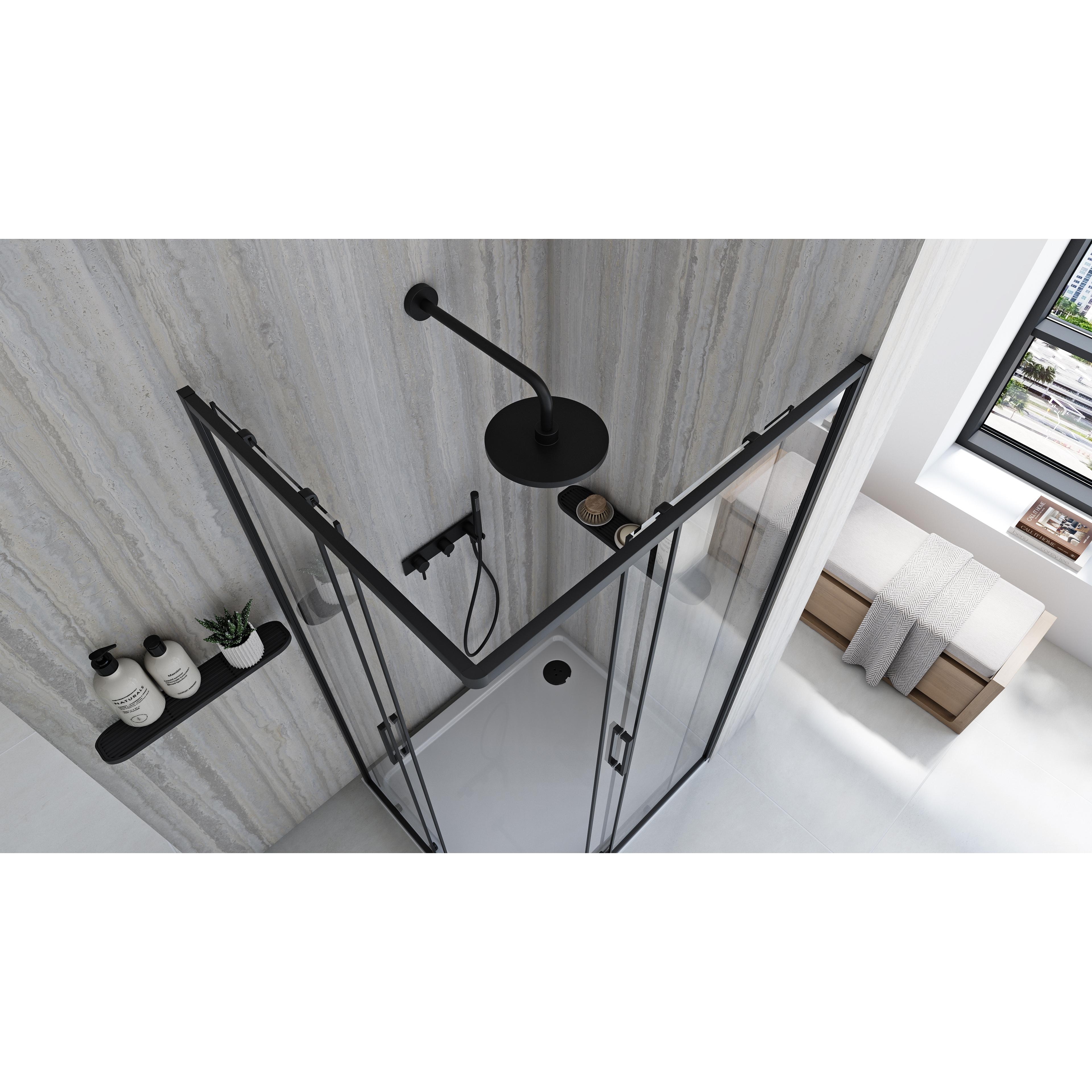 Cabine de douche Rea City 80x100 Black