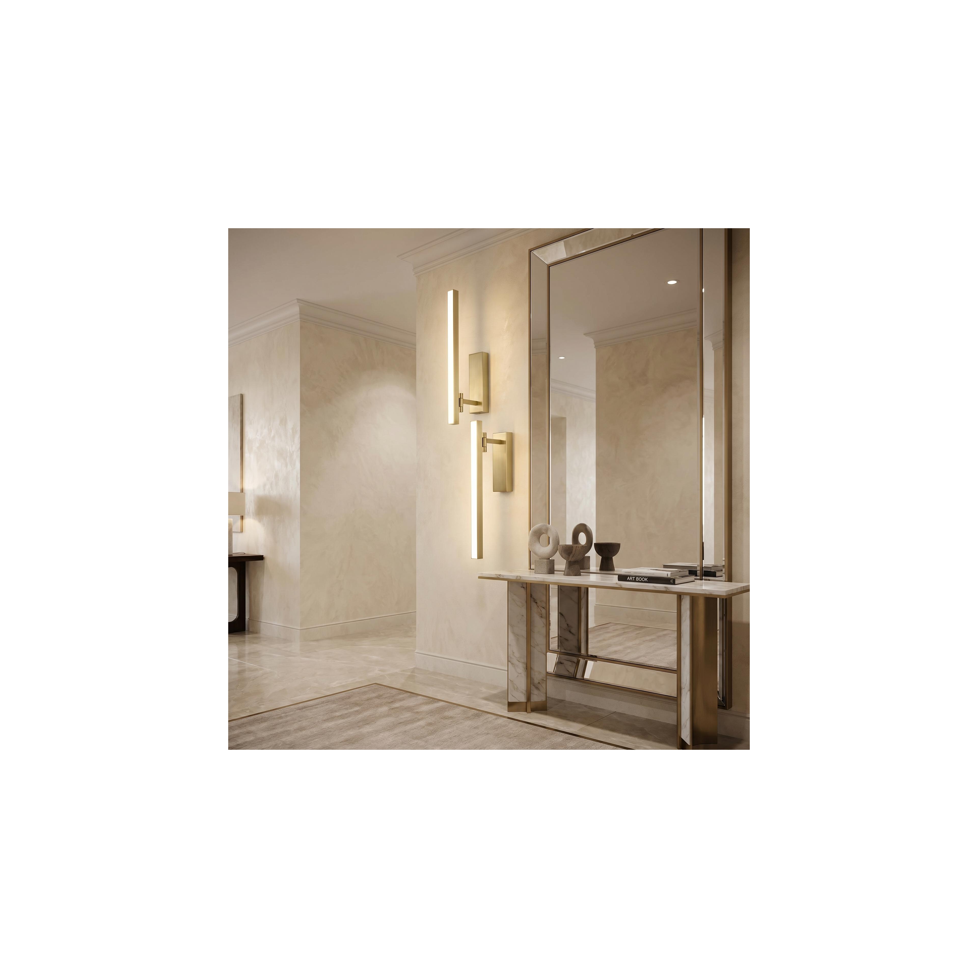 Vannitoa seina LED-valgusti SWE031-1W 40cm Brush Gold