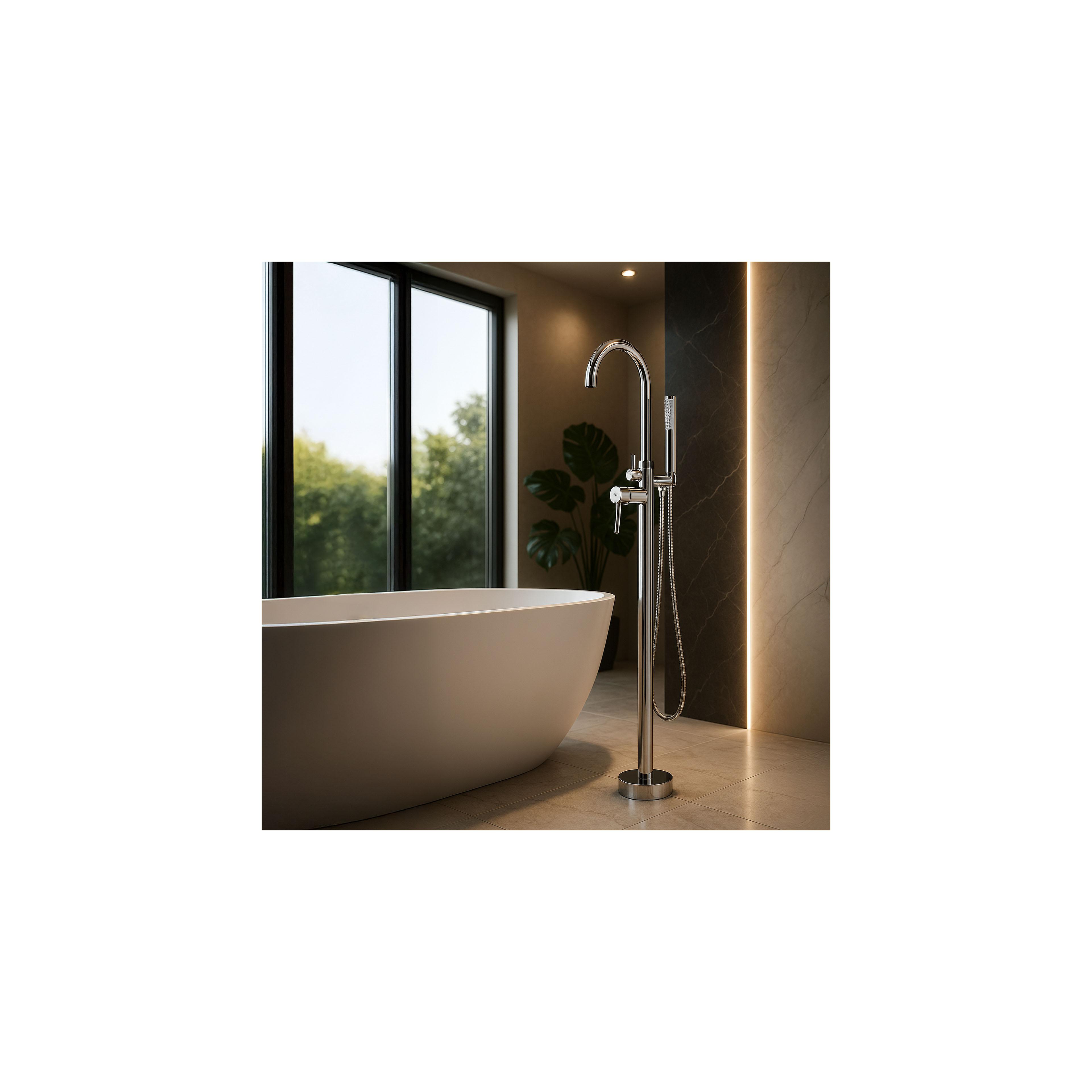 Free-standing faucet Rea Lungo Chrome