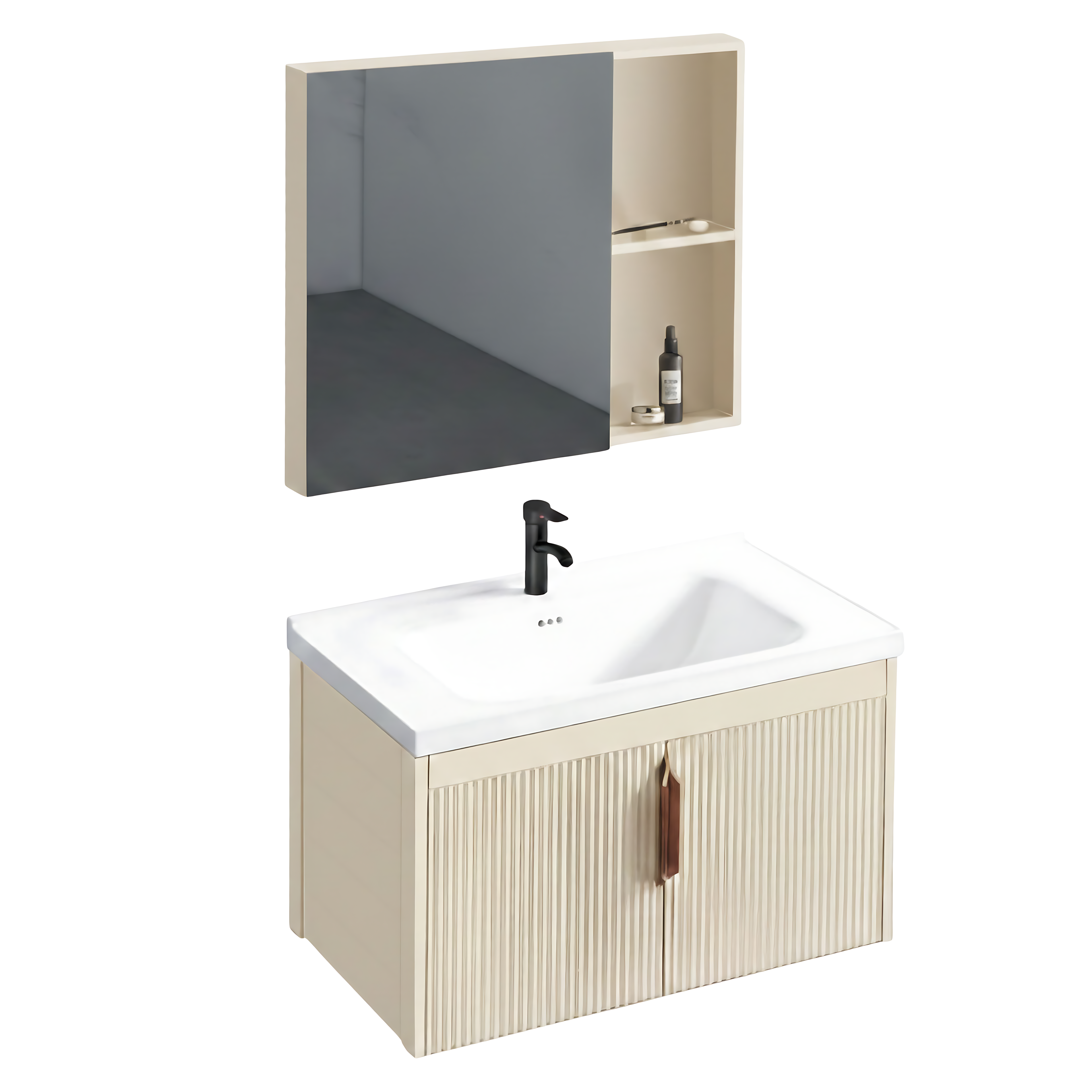 Bathroom Furniture Set with Astor Sink 60 cm Beige