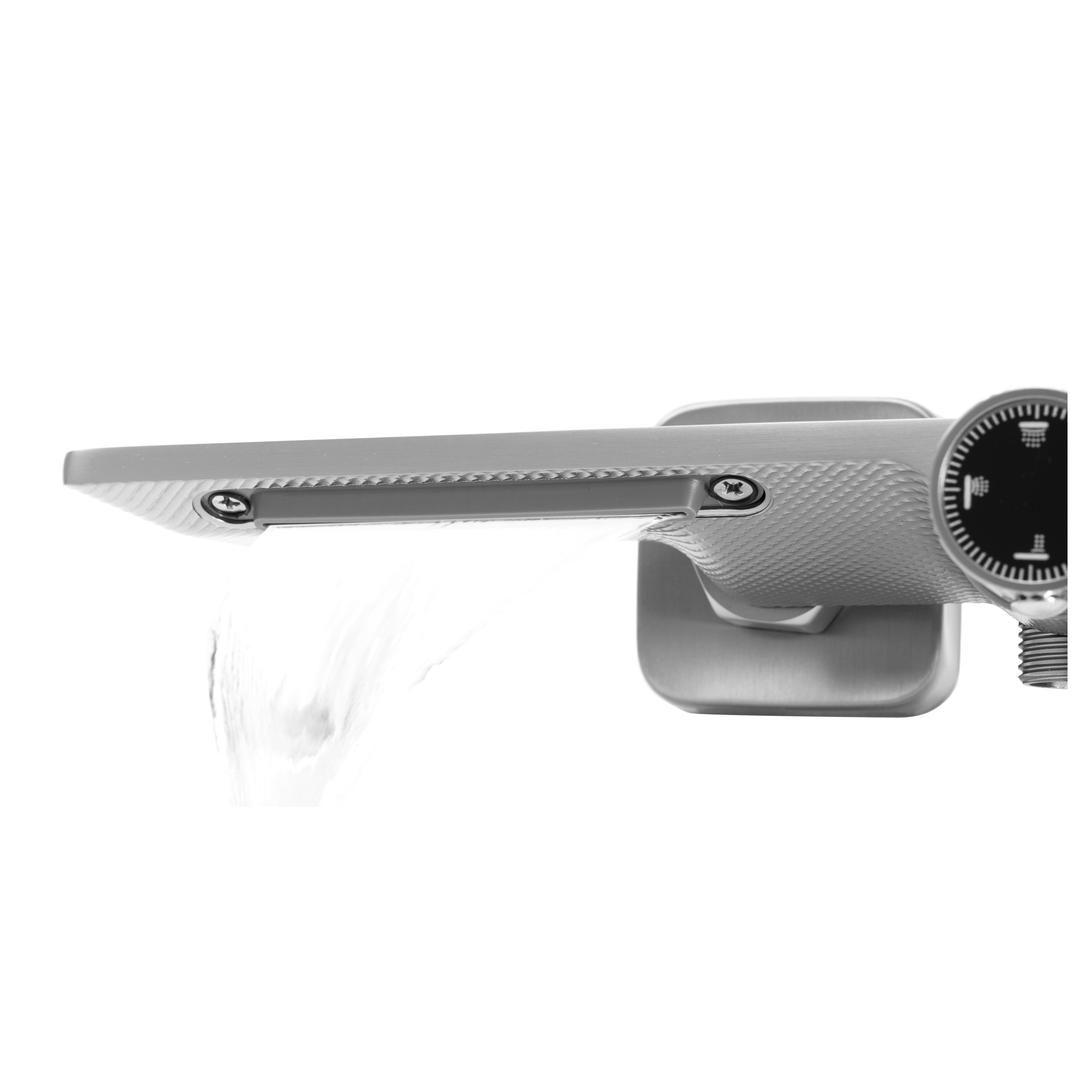 Set doccia REA HELIX  Nickel Brush INOX