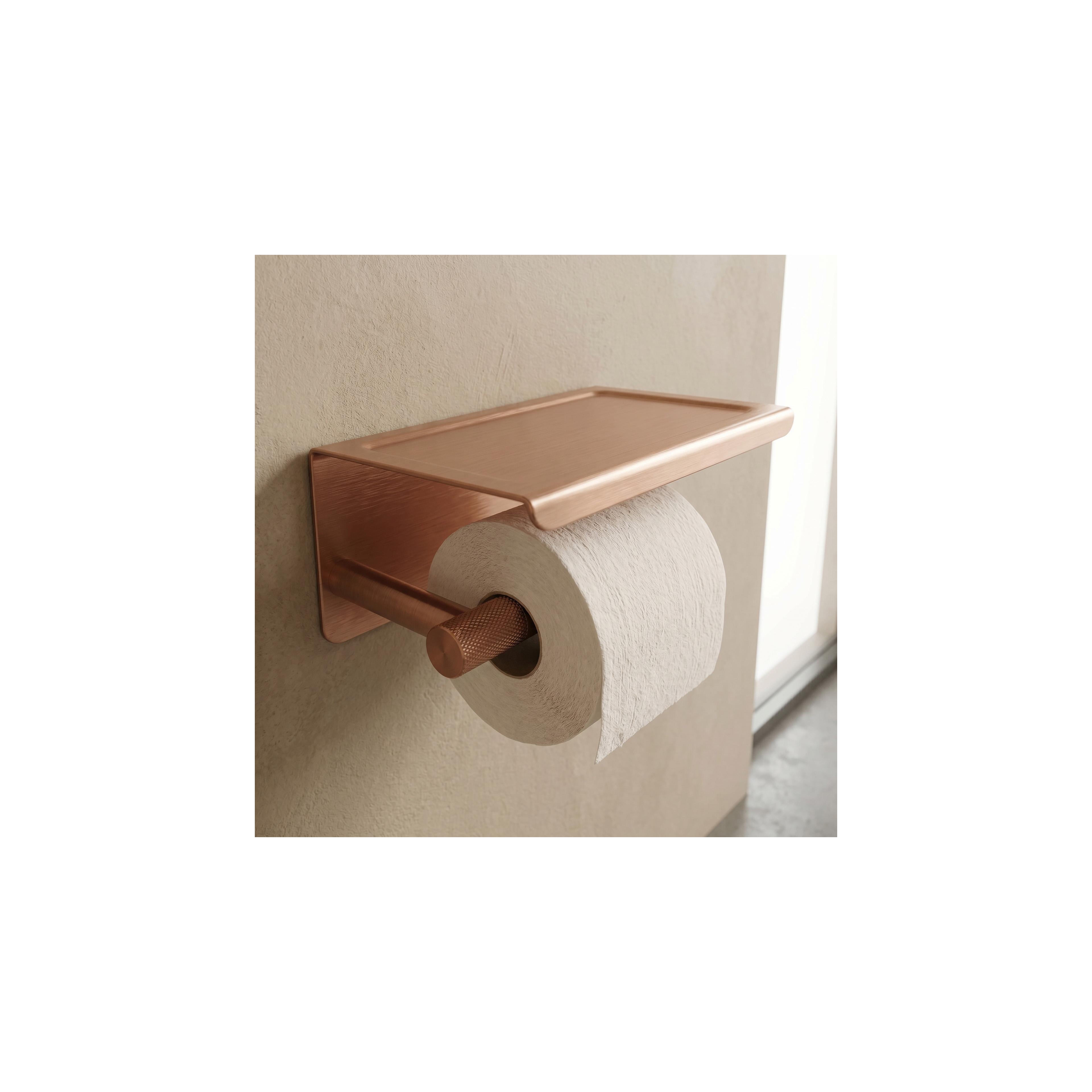 Držač toalet papira sa policom 6613 Modern Copper Brush