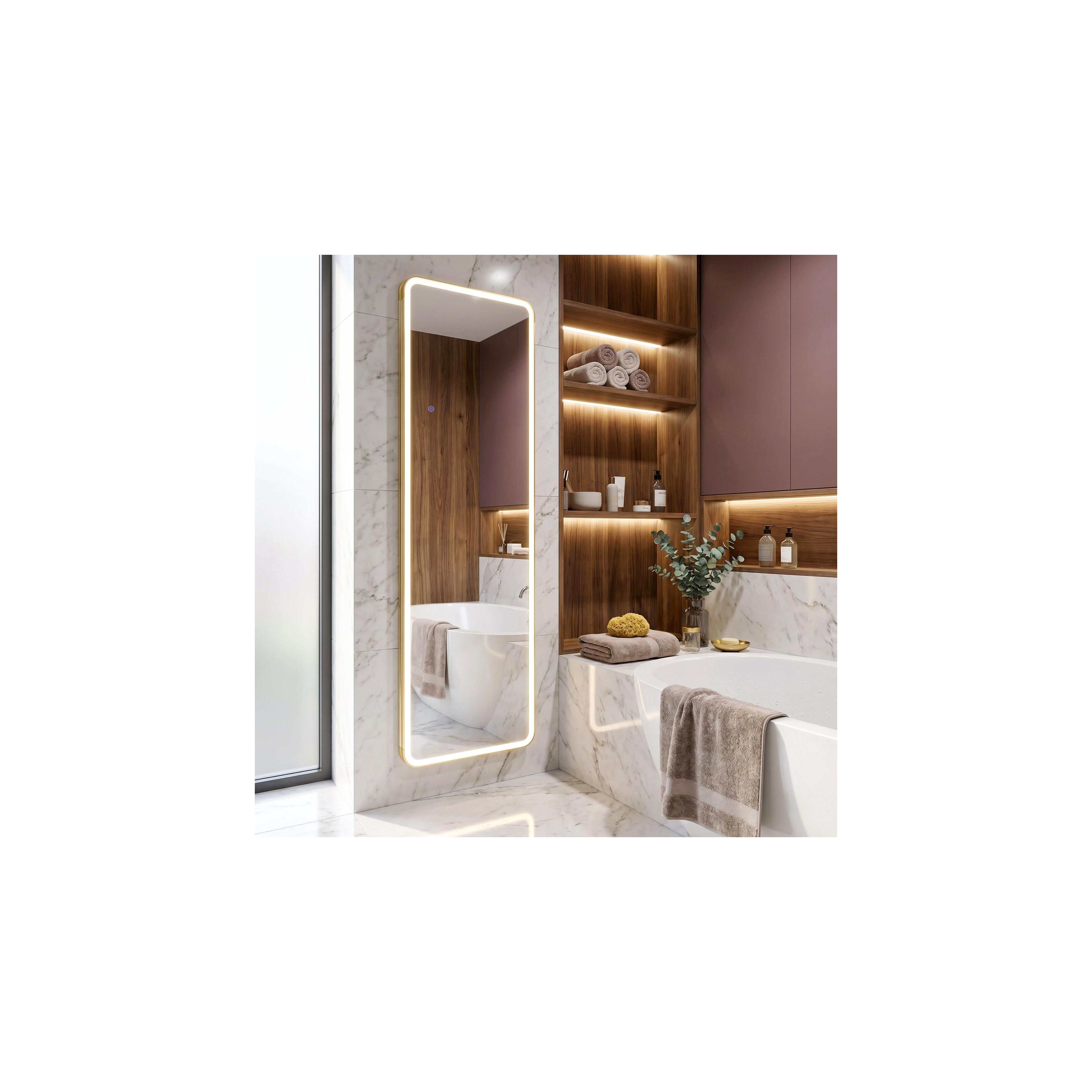 LED-SPEGEL Classico 60x170cm Brush Gold