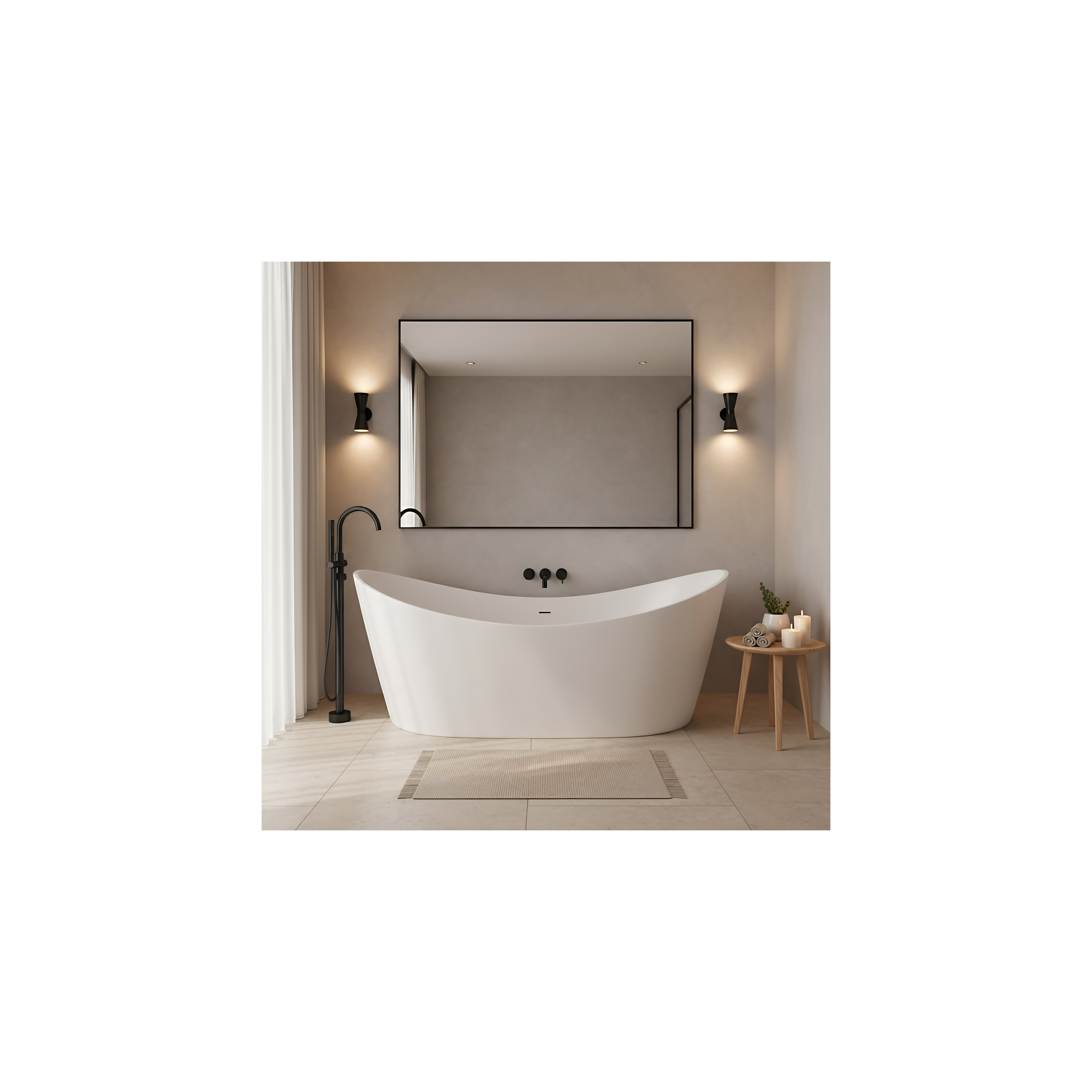 Freestanding bath Rea Ferrano 150