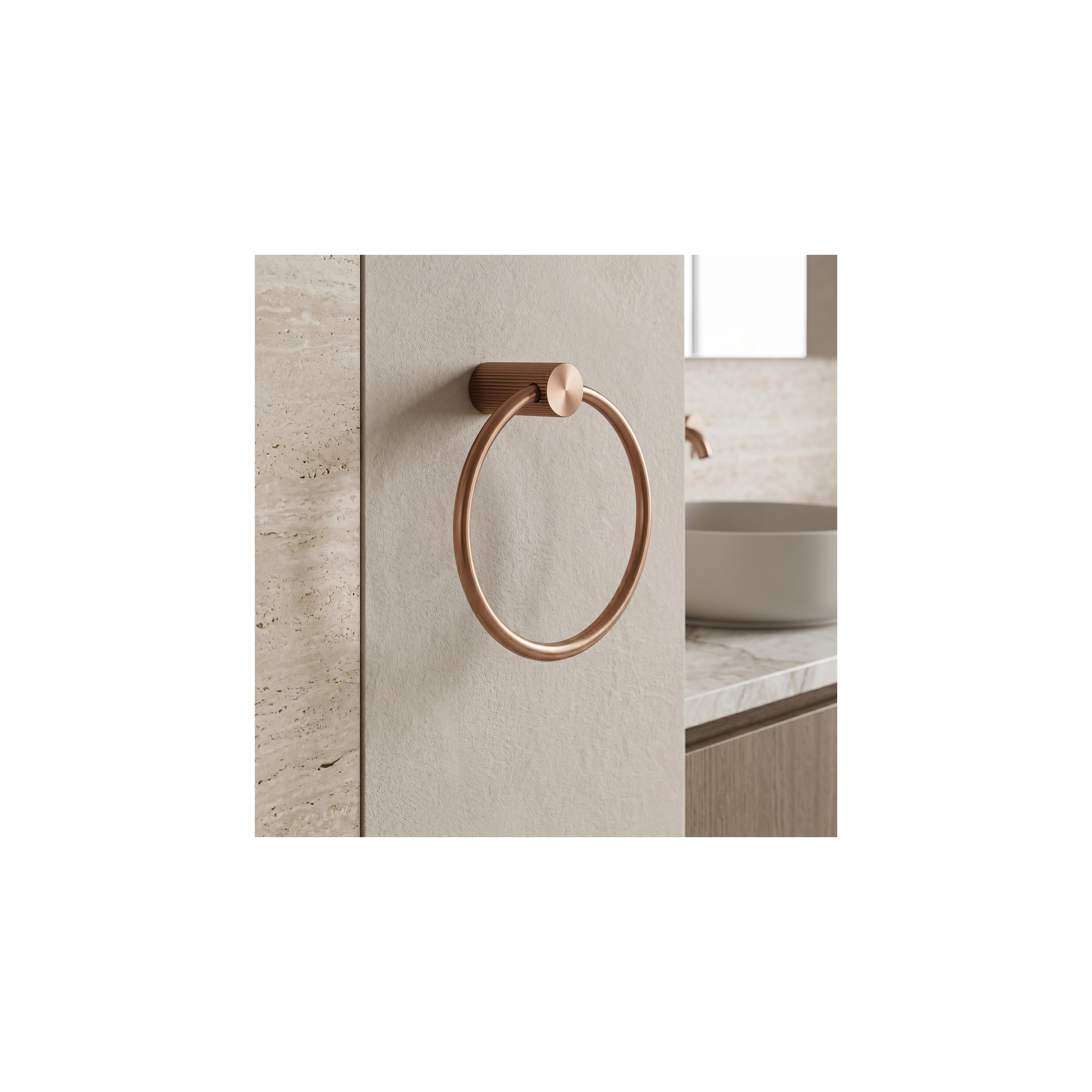 Kupatilski vješalica Ring 64106 SOLO Brush Copper