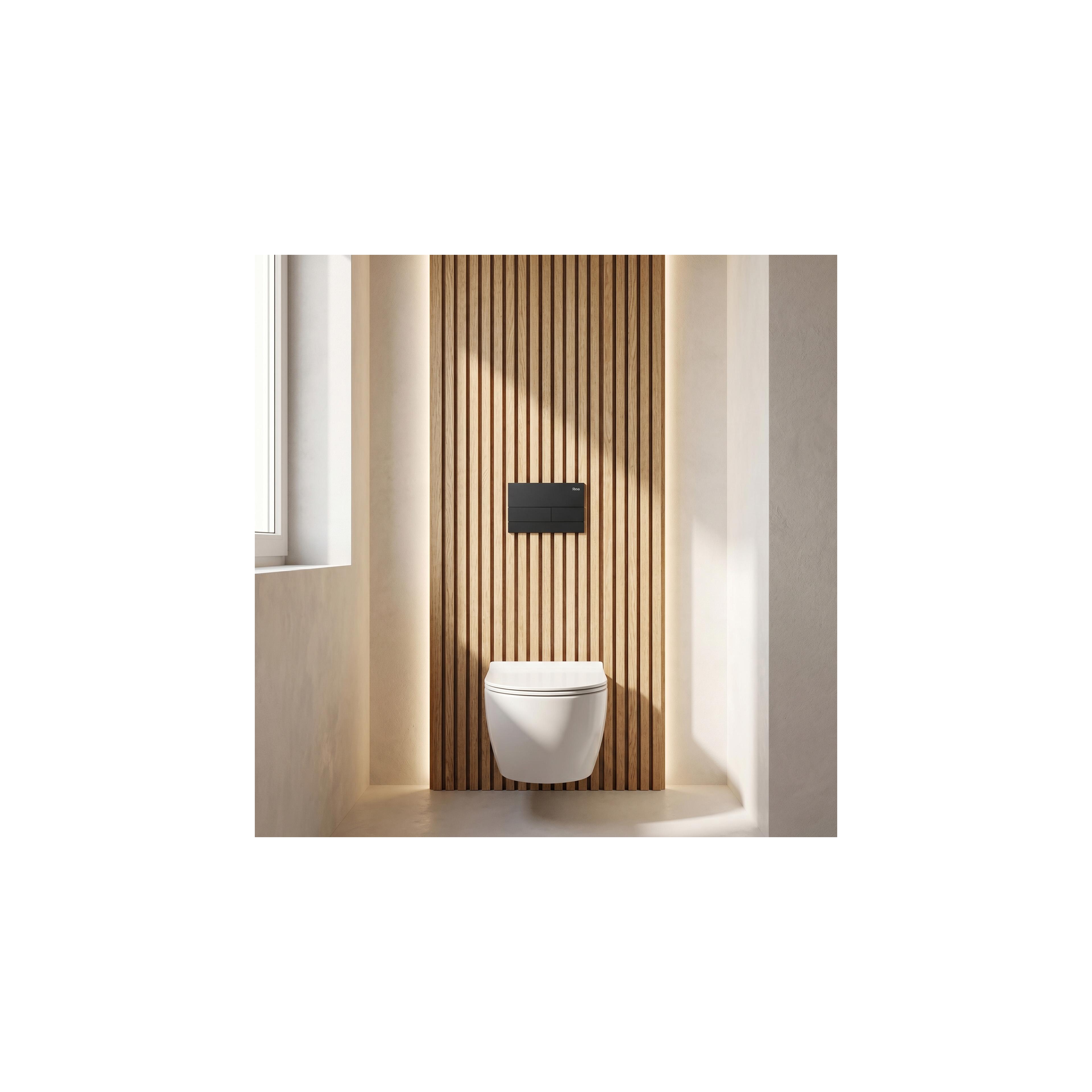 Unterputz-WC-Gestell Set Slim 024N mit T Black Matt Drückerplatte