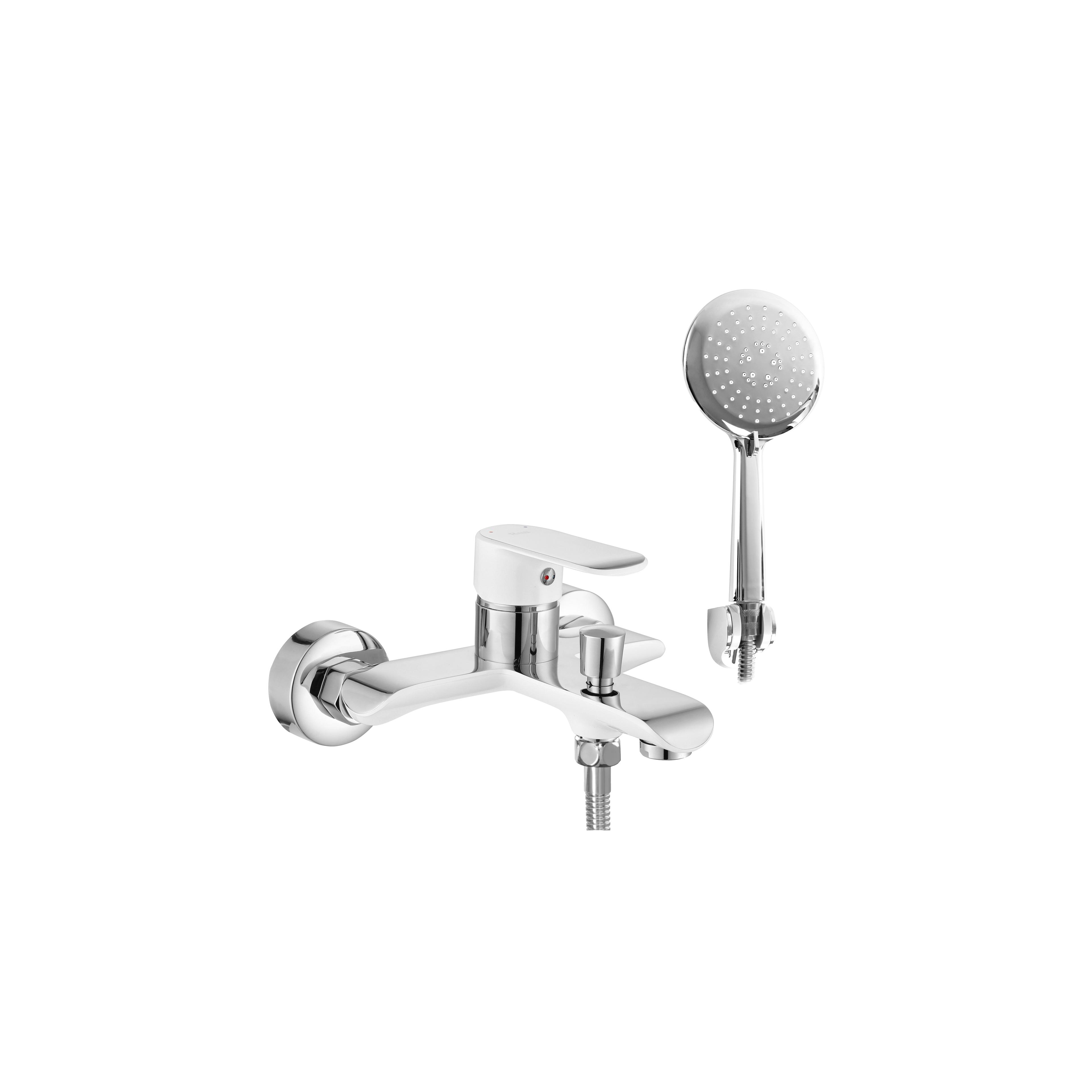Robinet de baignoire REA BLOOM White Chrome