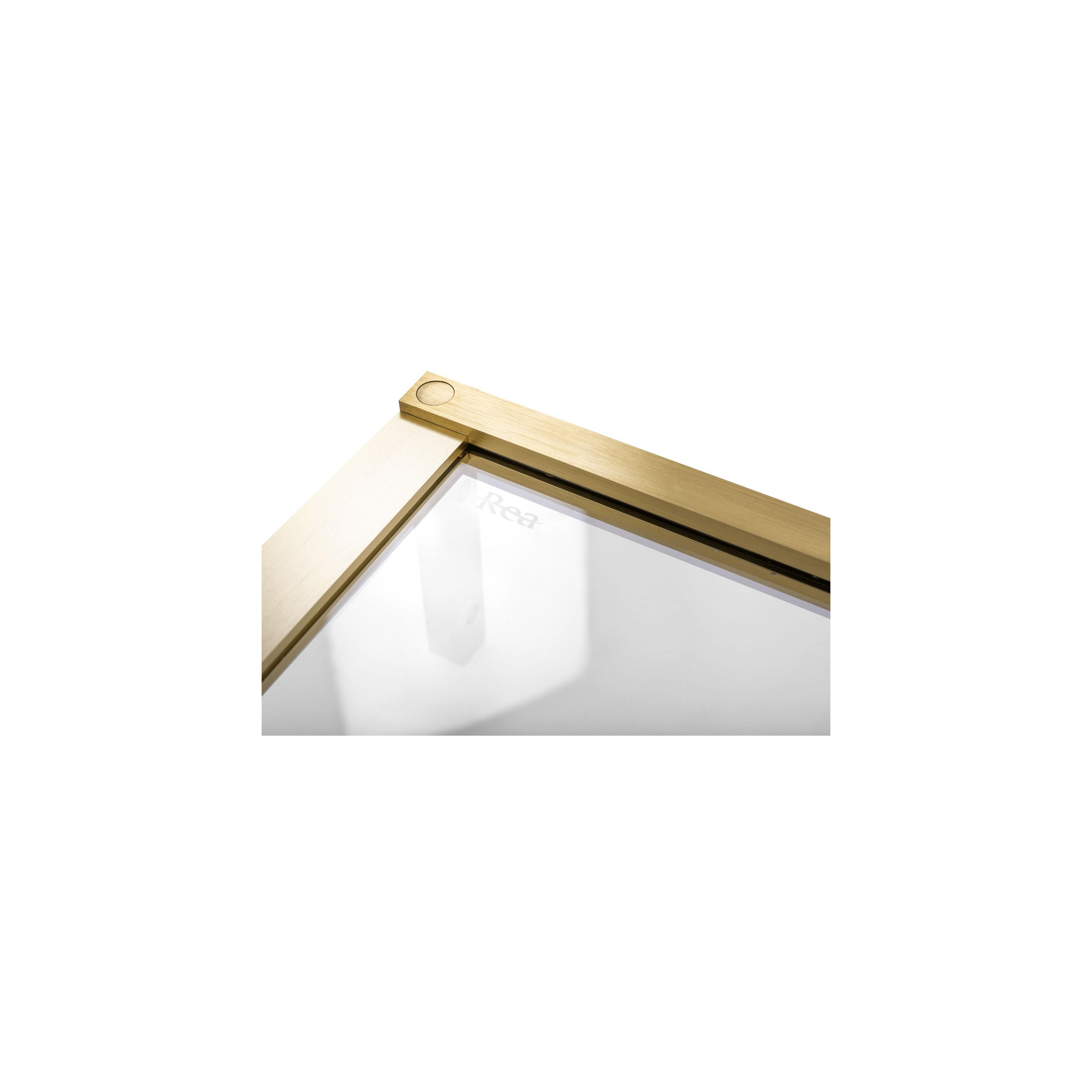 Cabina doccia REA Hugo 80x90 Gold Brush