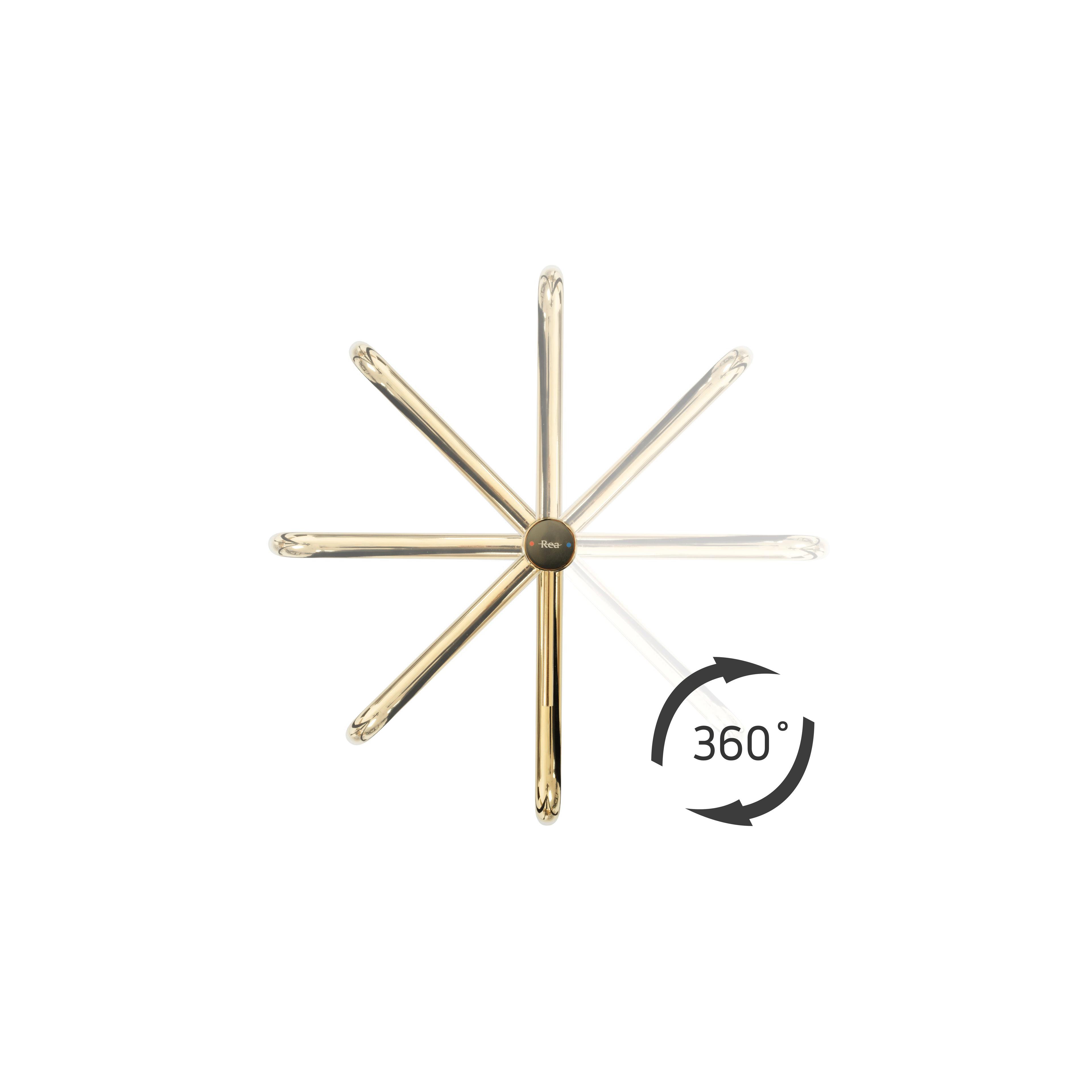 Baterie pentru baie Rea Lugano Slim Gold High