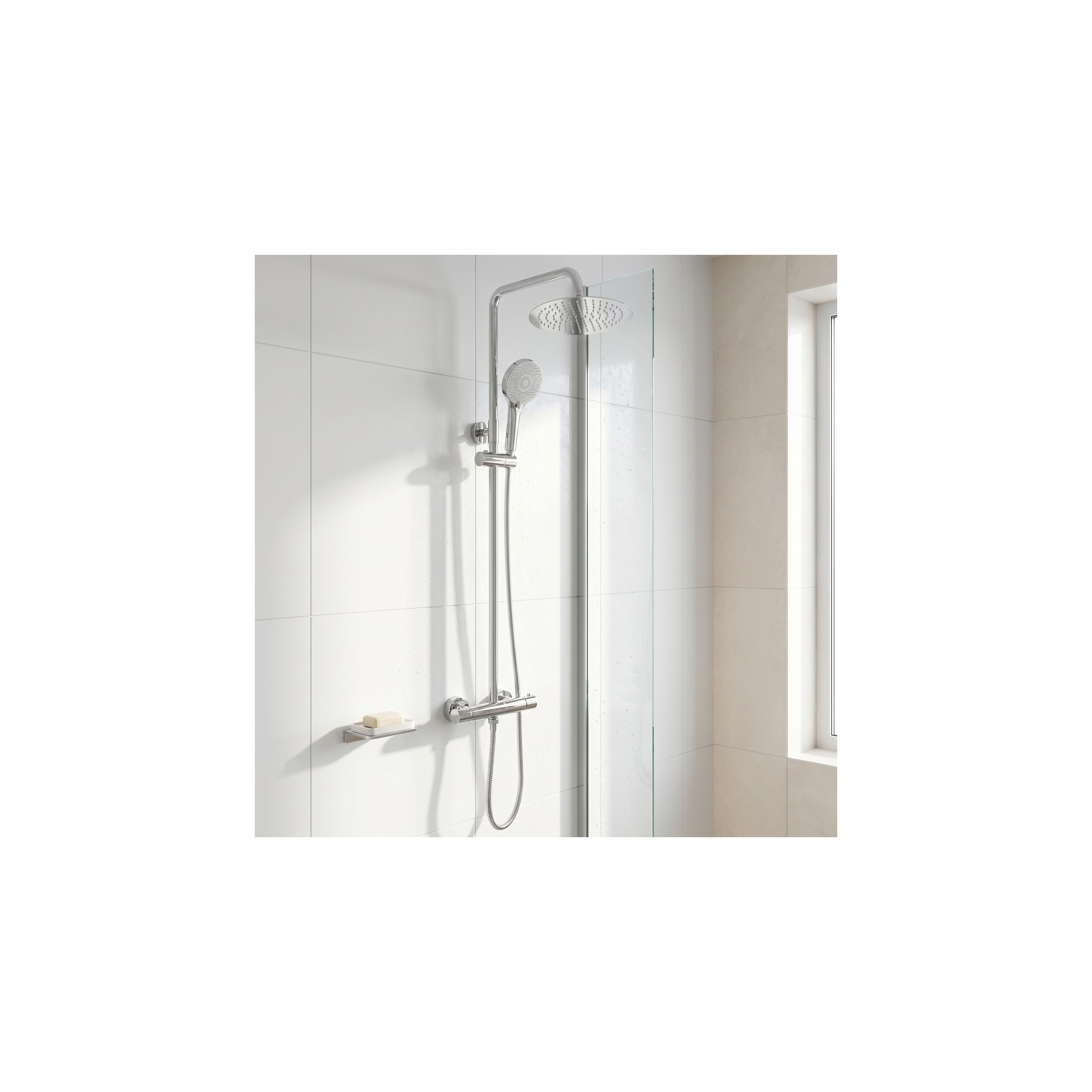 Shower set without spout with thermostat Rea Lungo Chrome