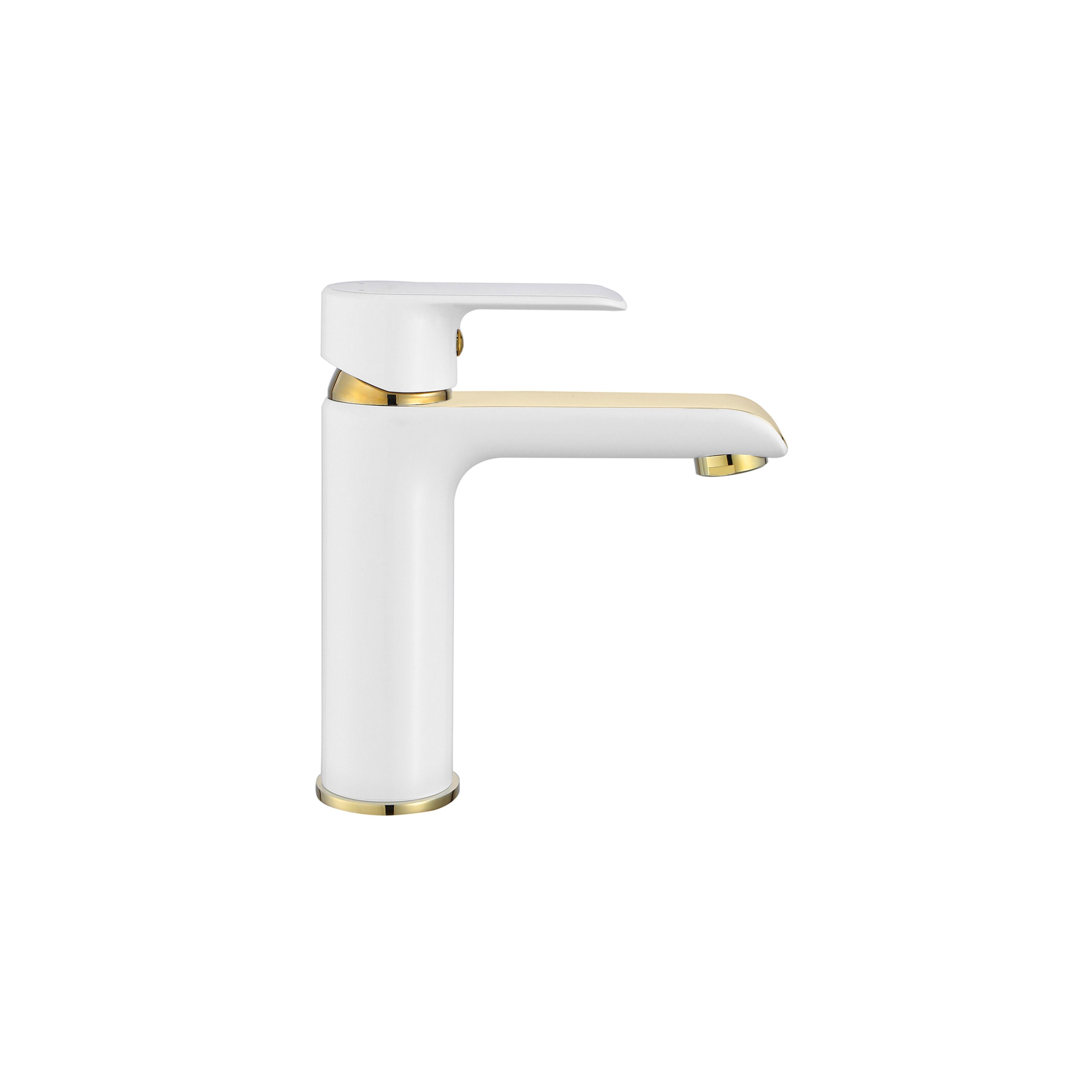 Baterie pentru baie REA Bloom White Gold Low