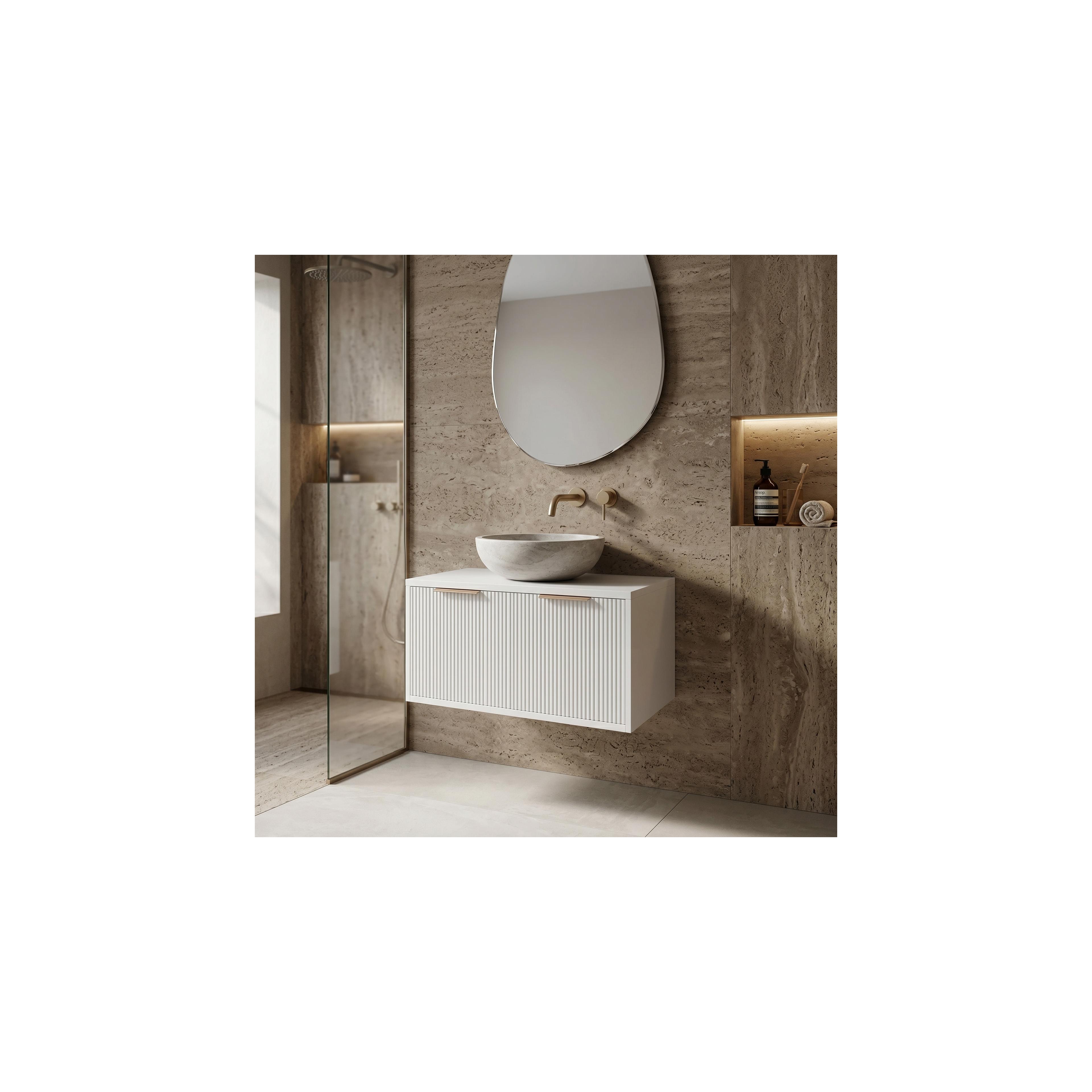 Bathroom vanity cabinet Rea Core 80cm White