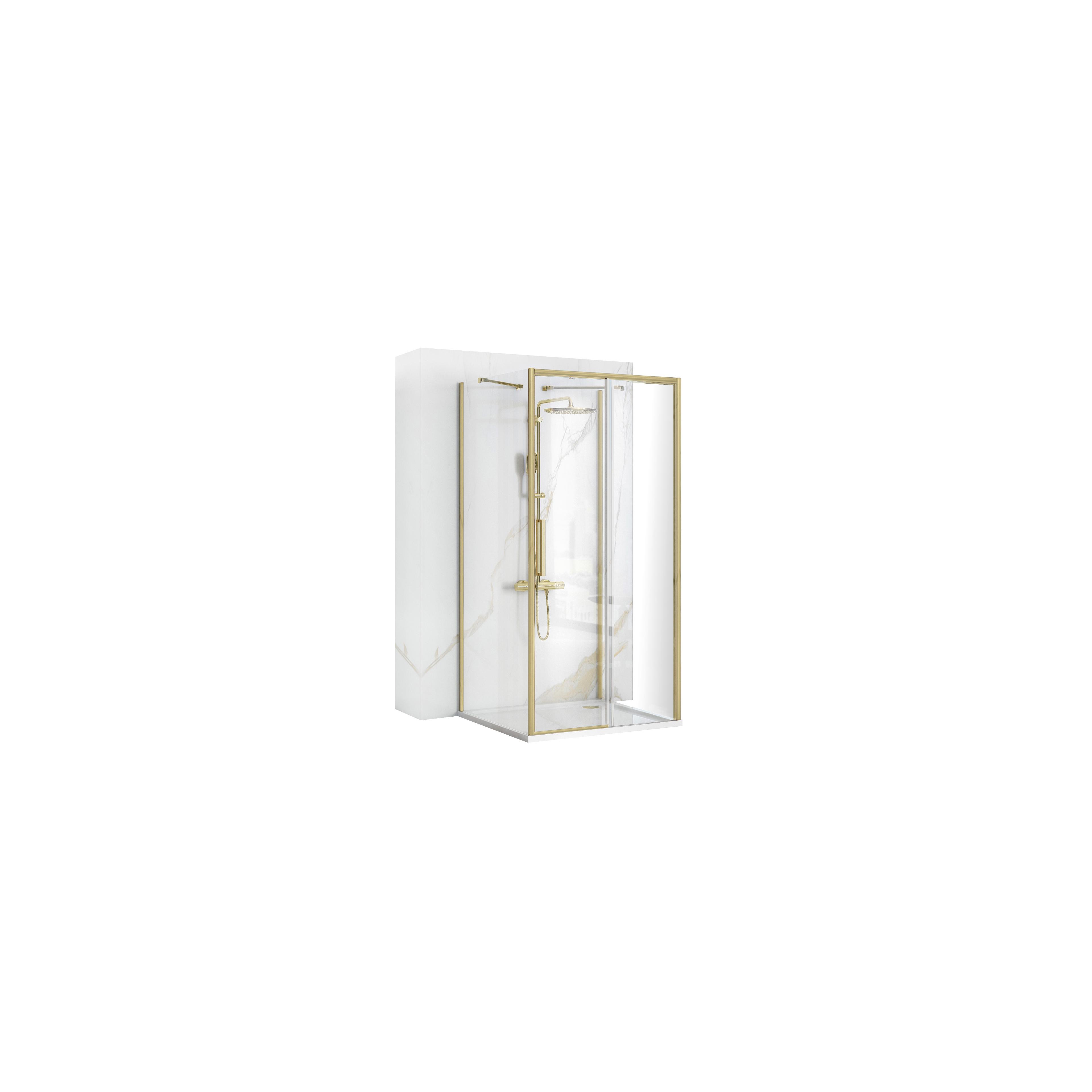 Cabine de douche Murale Rapid Slide Brush Gold