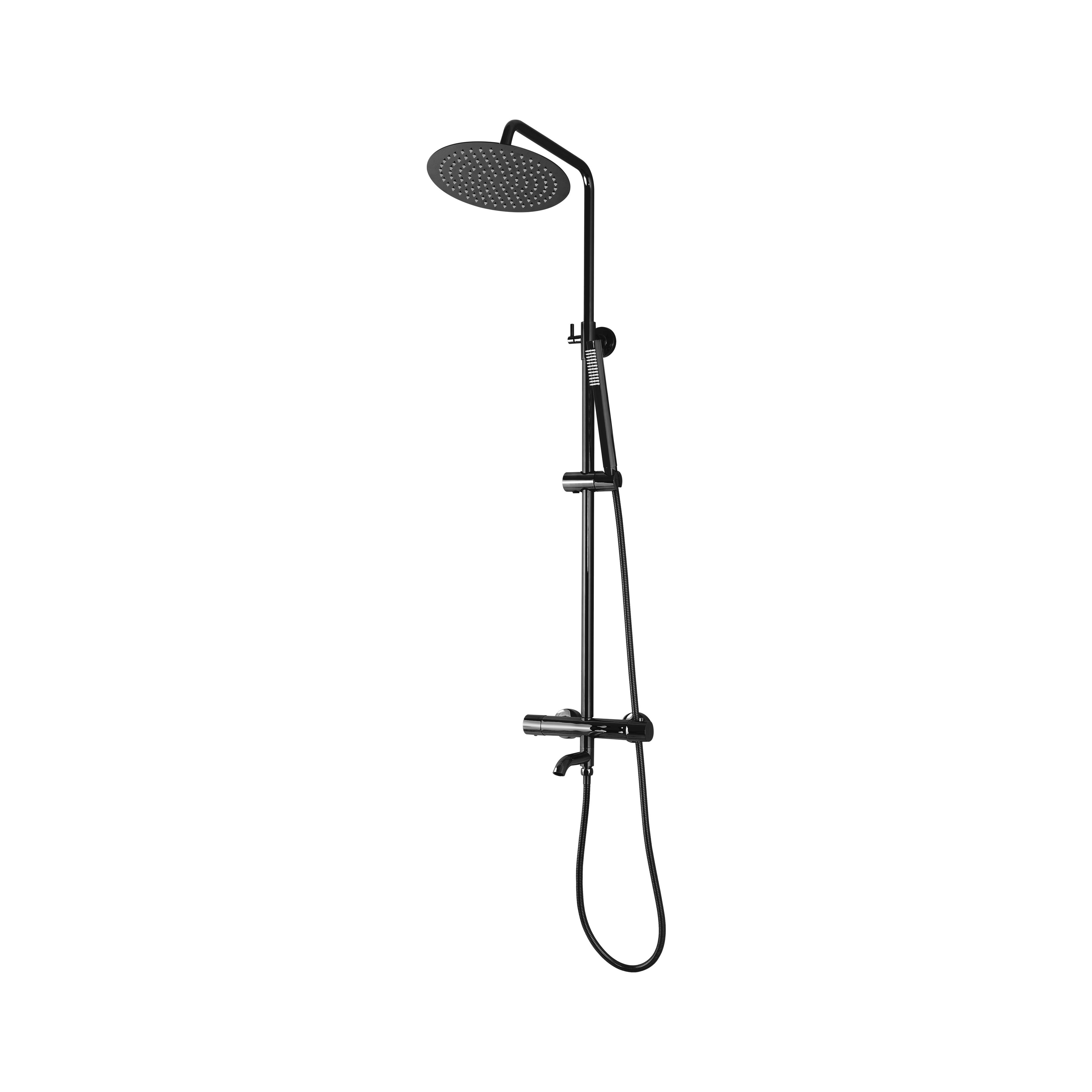 Conjunto de ducha REA Lungo Black Metallic