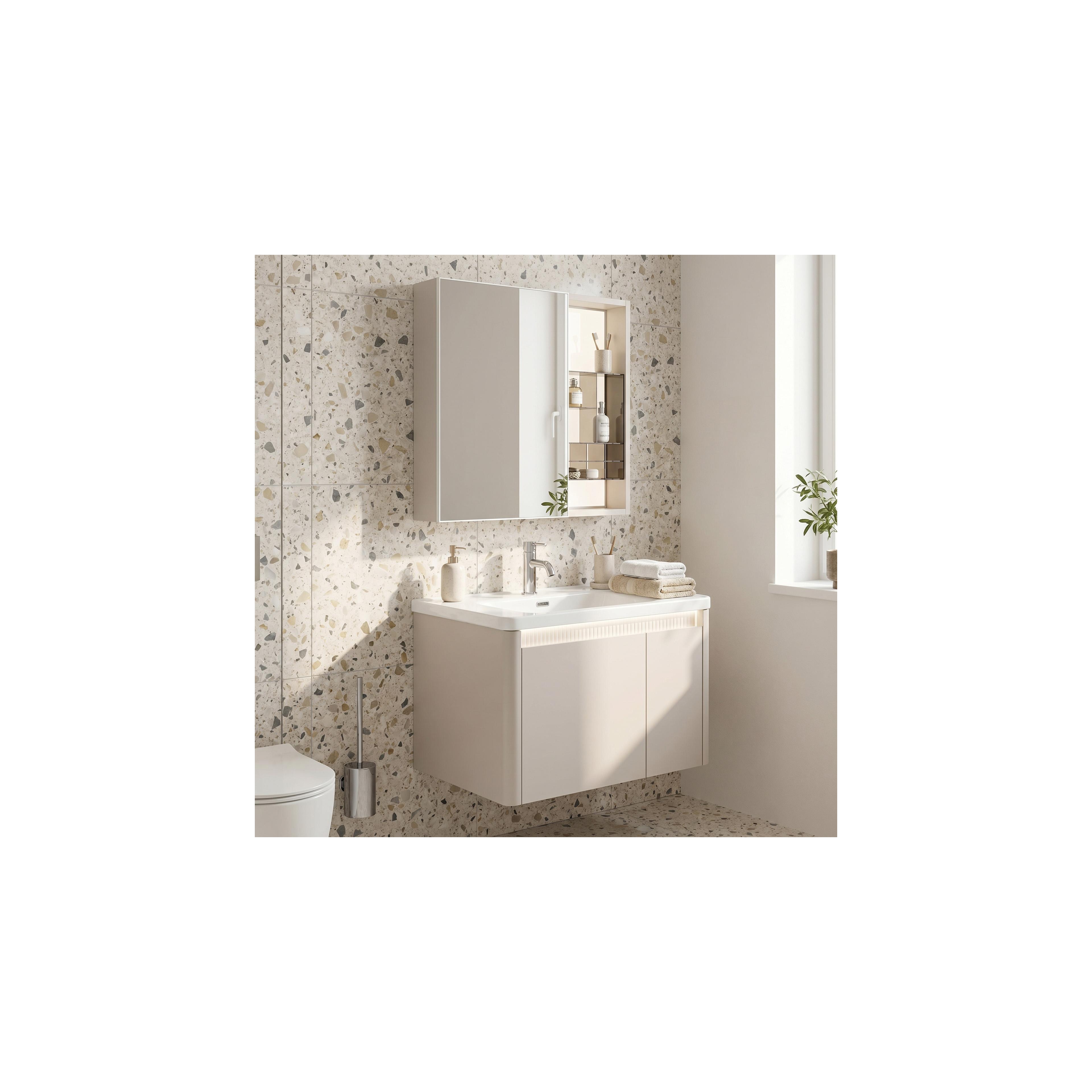 Комплект мебели за баня с мивка Sora DE07-60 Beige 60CM