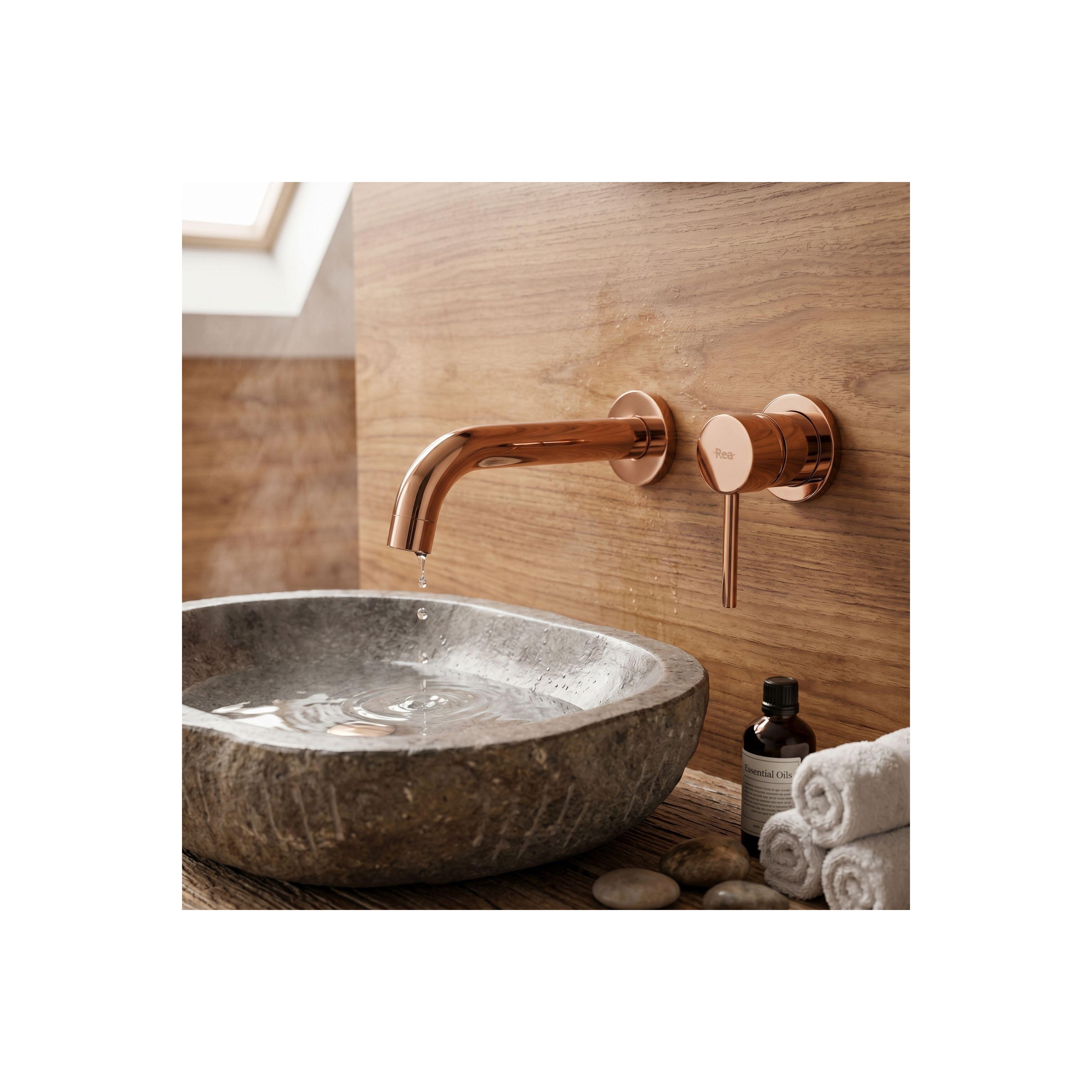 Wall Mounted faucet Rea Lungo Copper + BOX