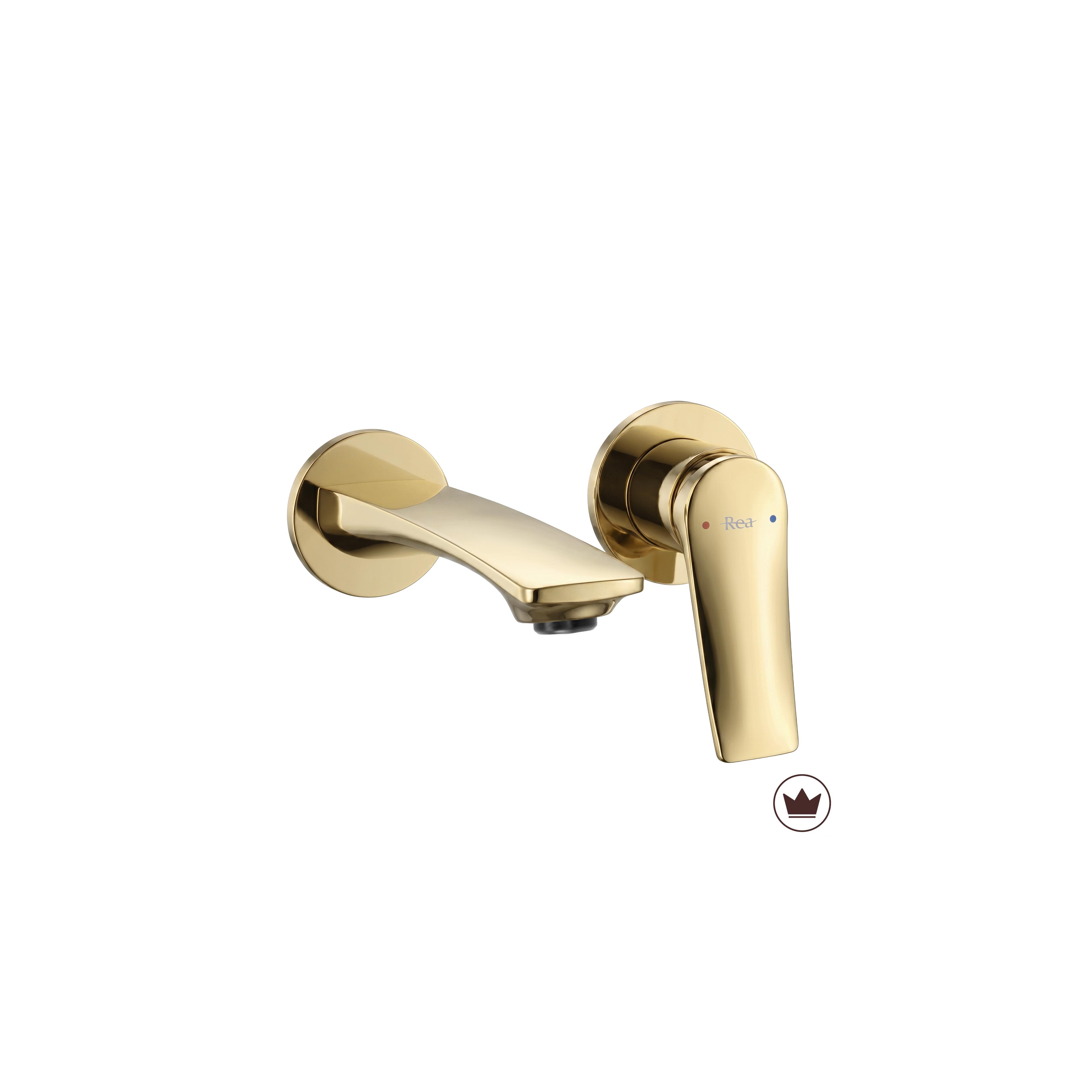 Mitigeur de lavabo encastrable REA VISION Gold + BOX