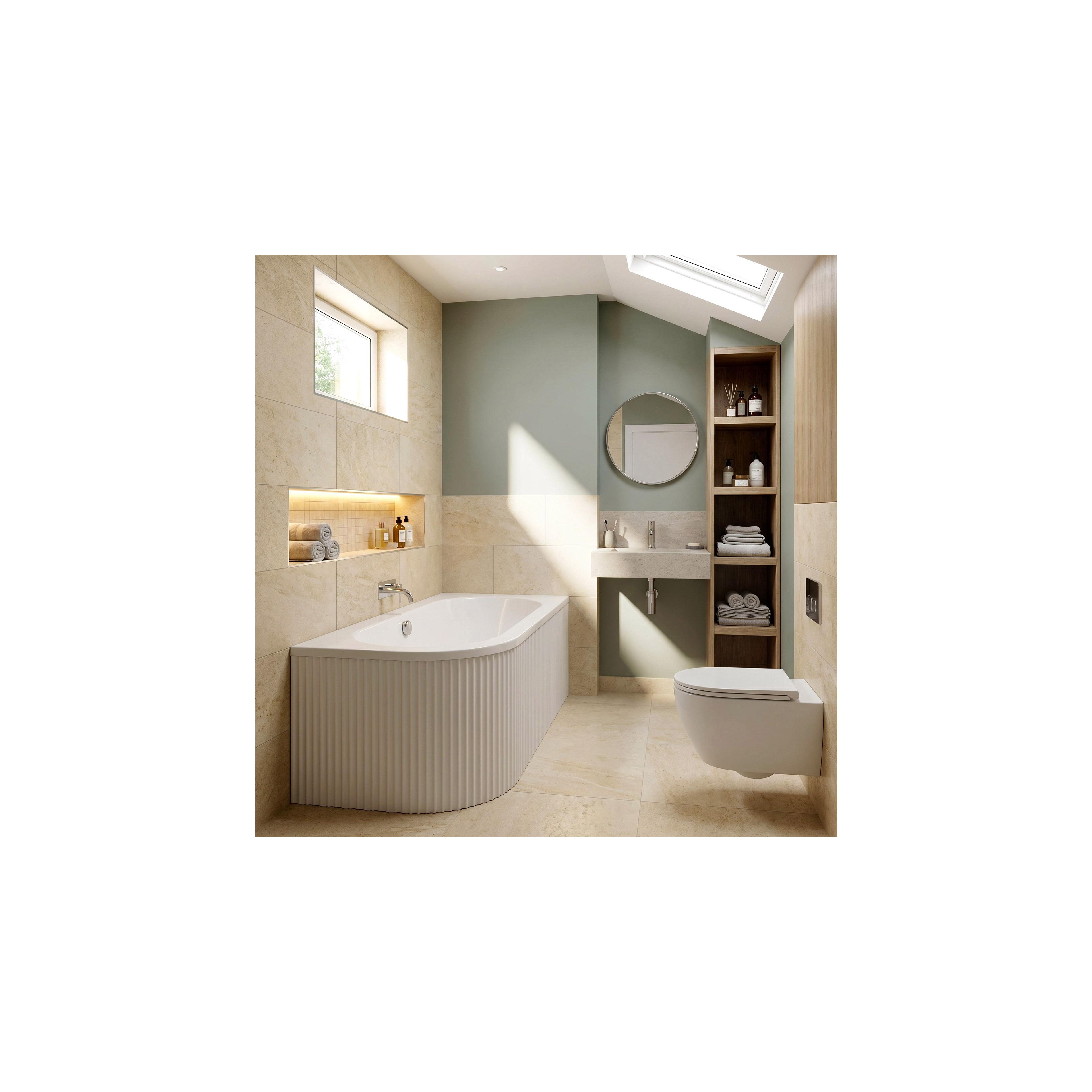 Bathtub Rea Orion Stripe Right 150cm