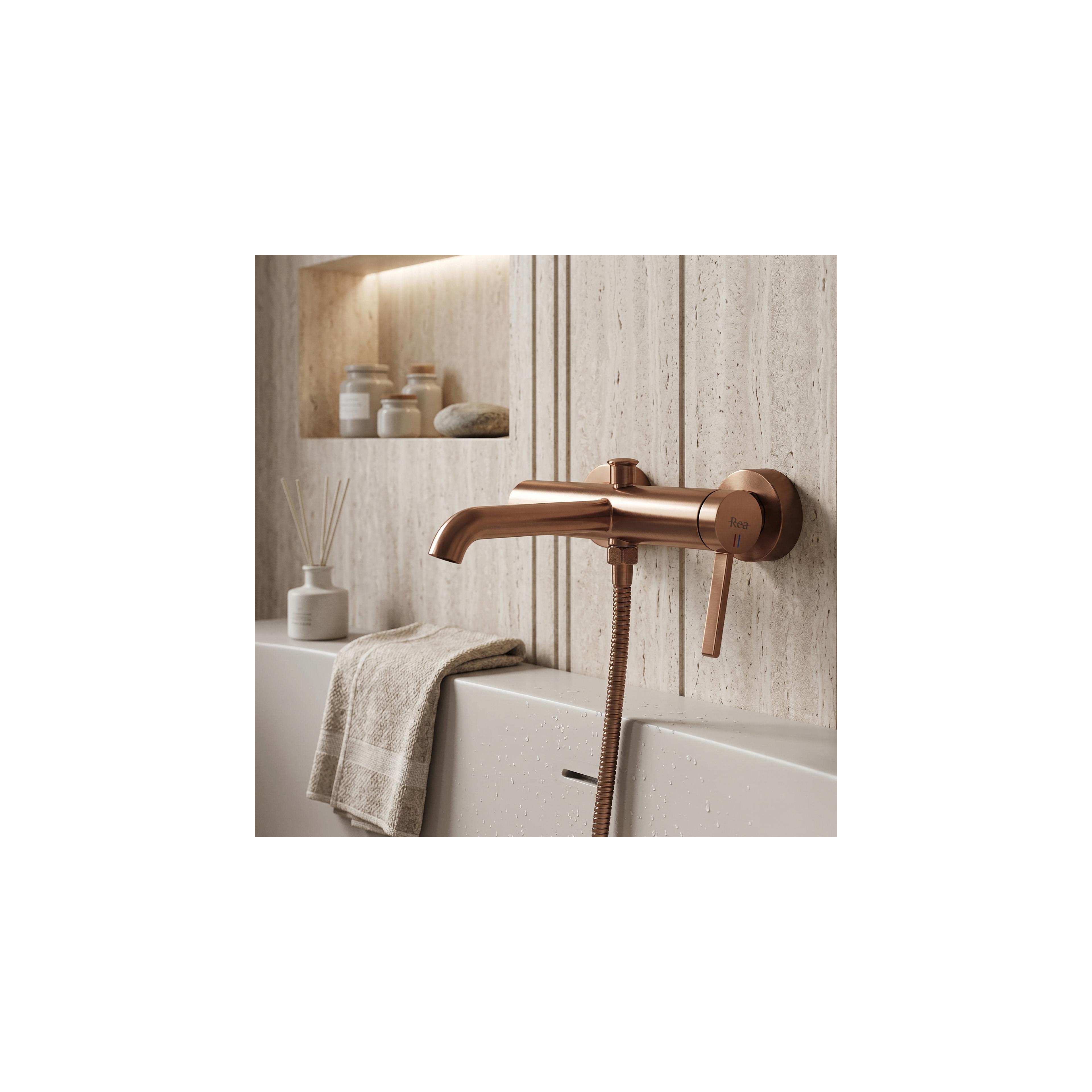 Bath faucet REA Rivo Brush Copper