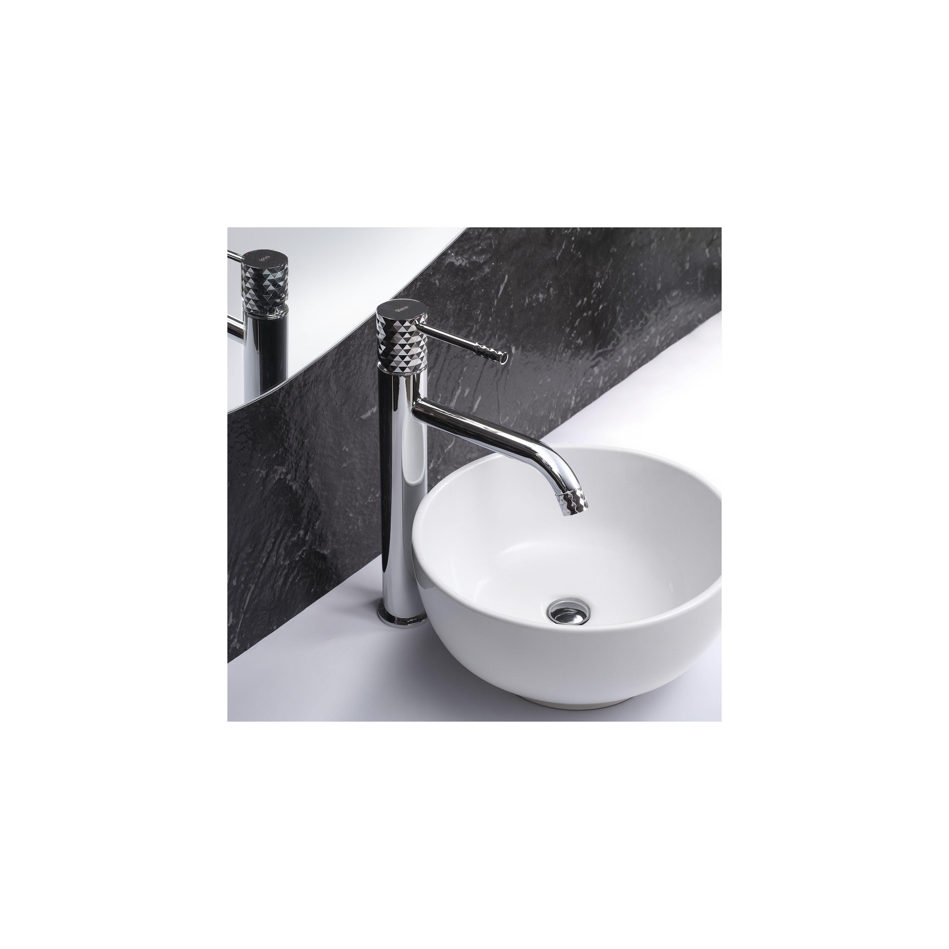 Rea Lungo Diamond Chrome Augsts izlietnes maisītājs