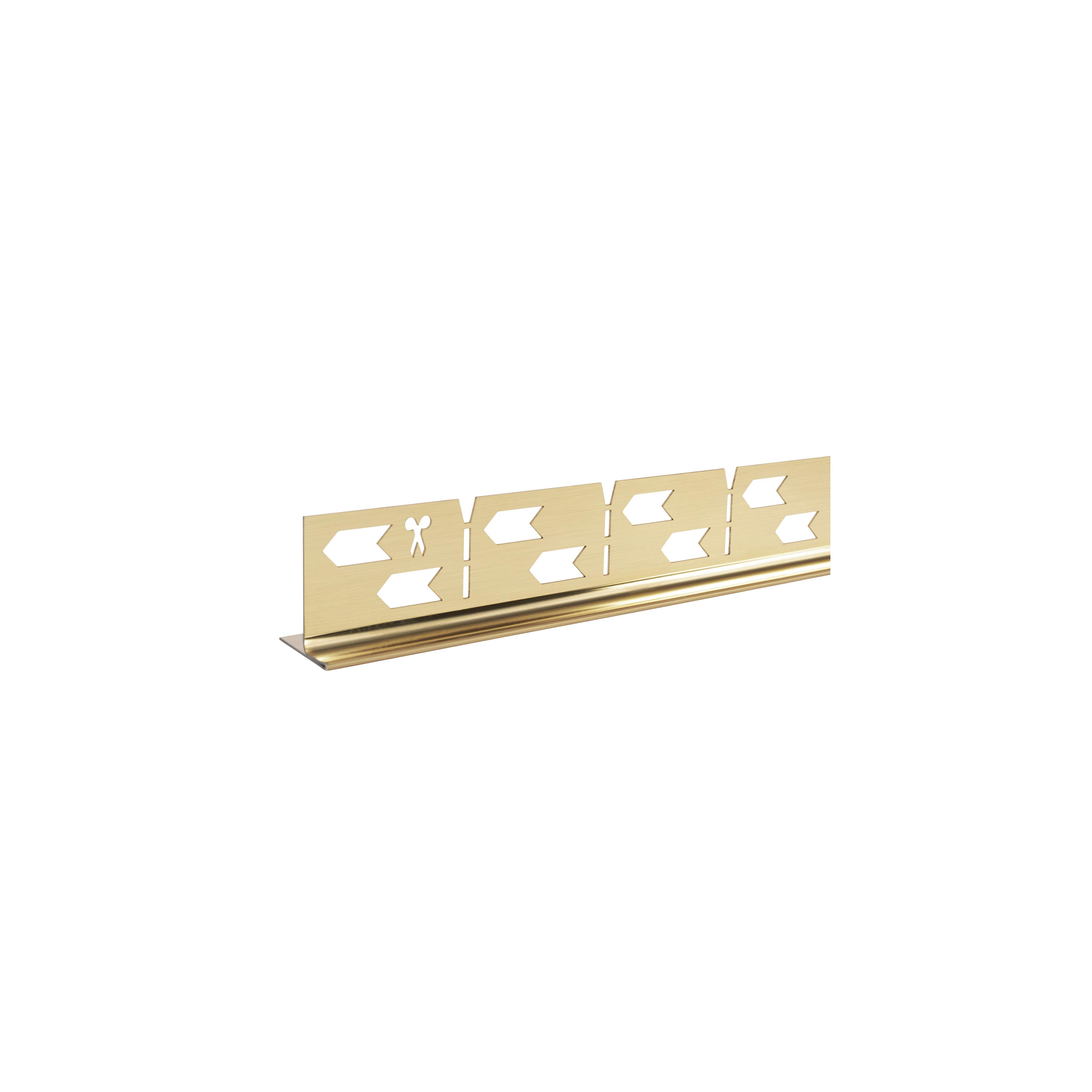 Shower tray skirting panel 120cm Brush Gold