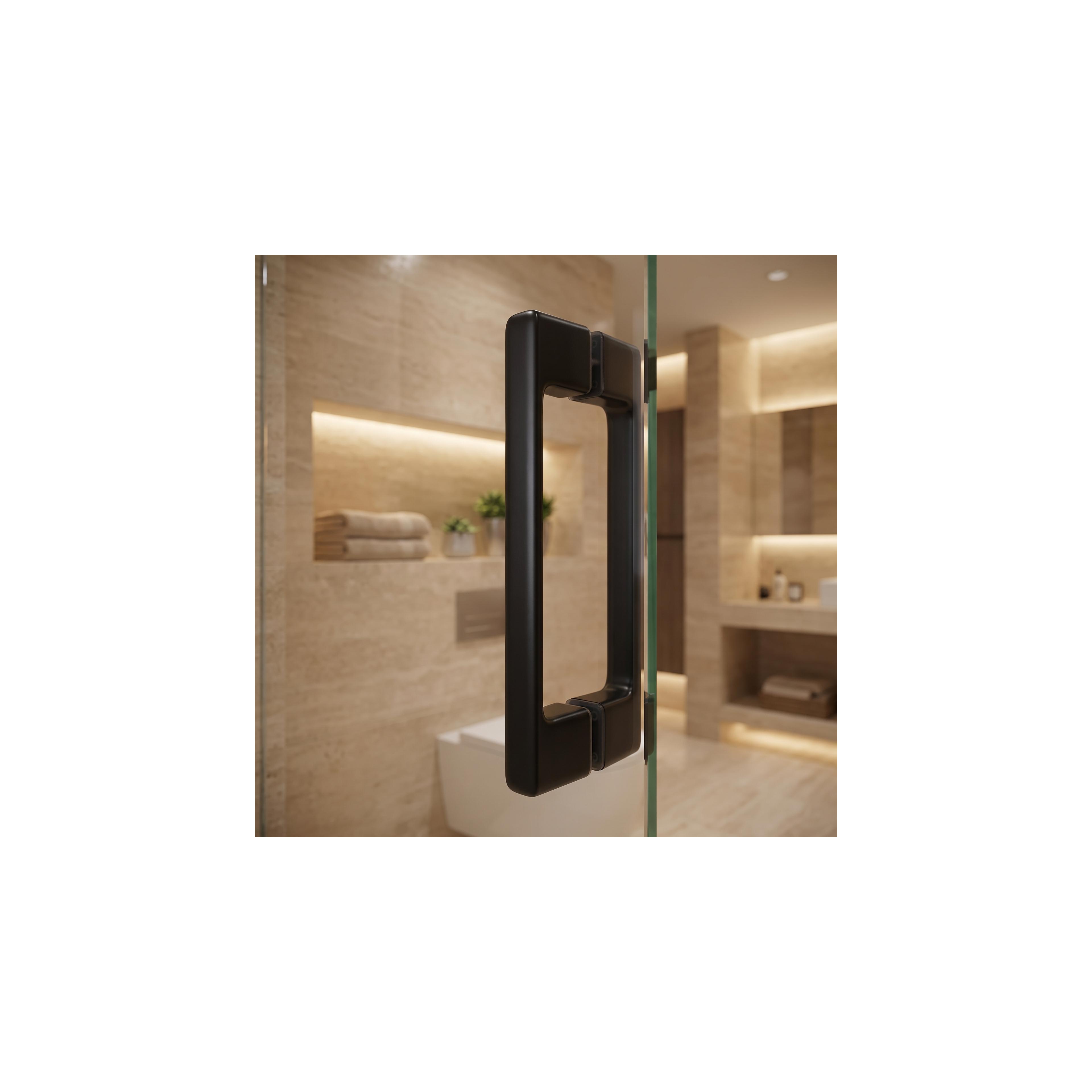 Shower door handle Rea 02 Black