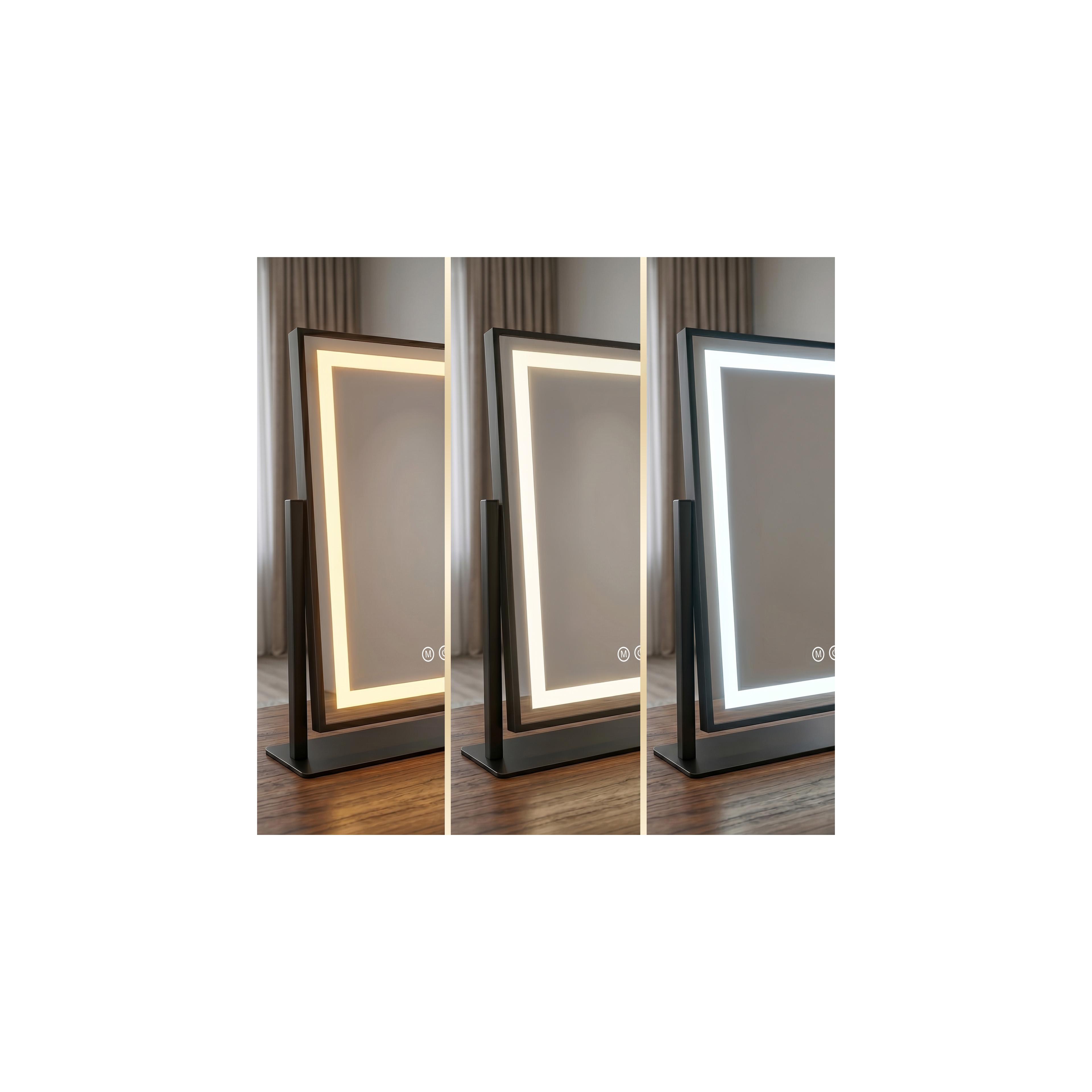 Lustro LED LUMI Black 30x40cm