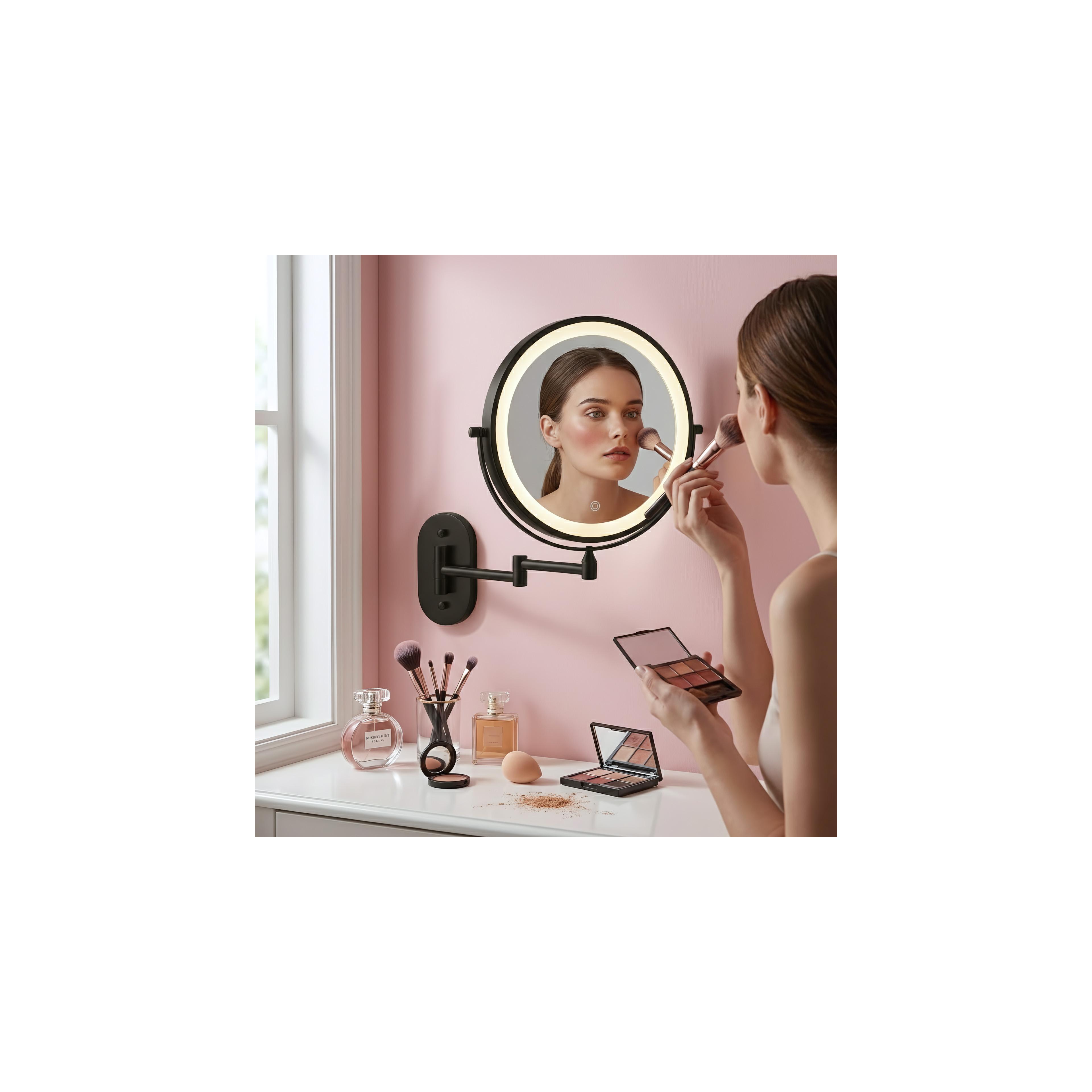 Miroir LED Glow Black